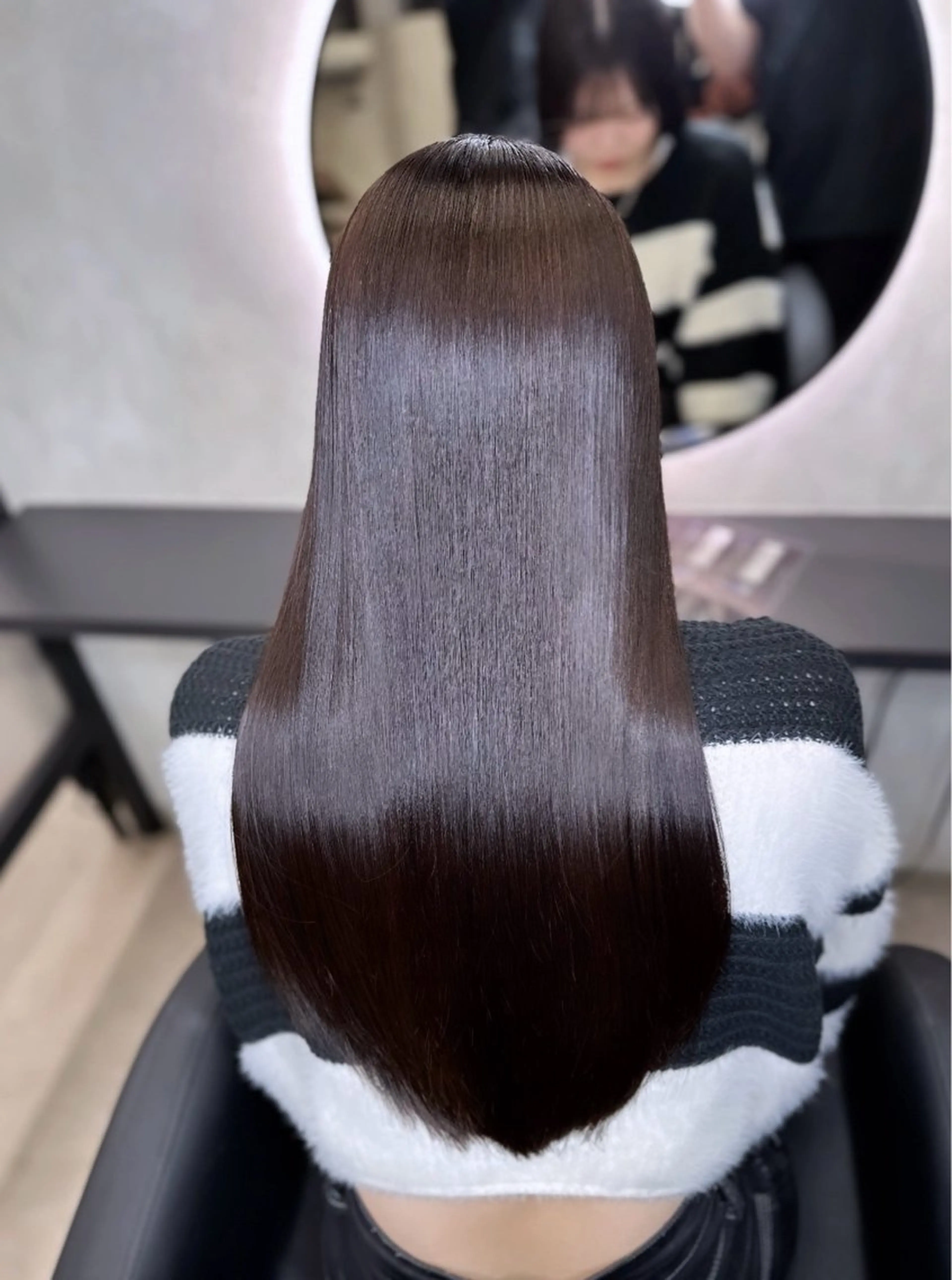 ロング カット 縮毛矯正 縮毛矯正/髪質改善 韓国風/MIKIYAのヘアスタイル