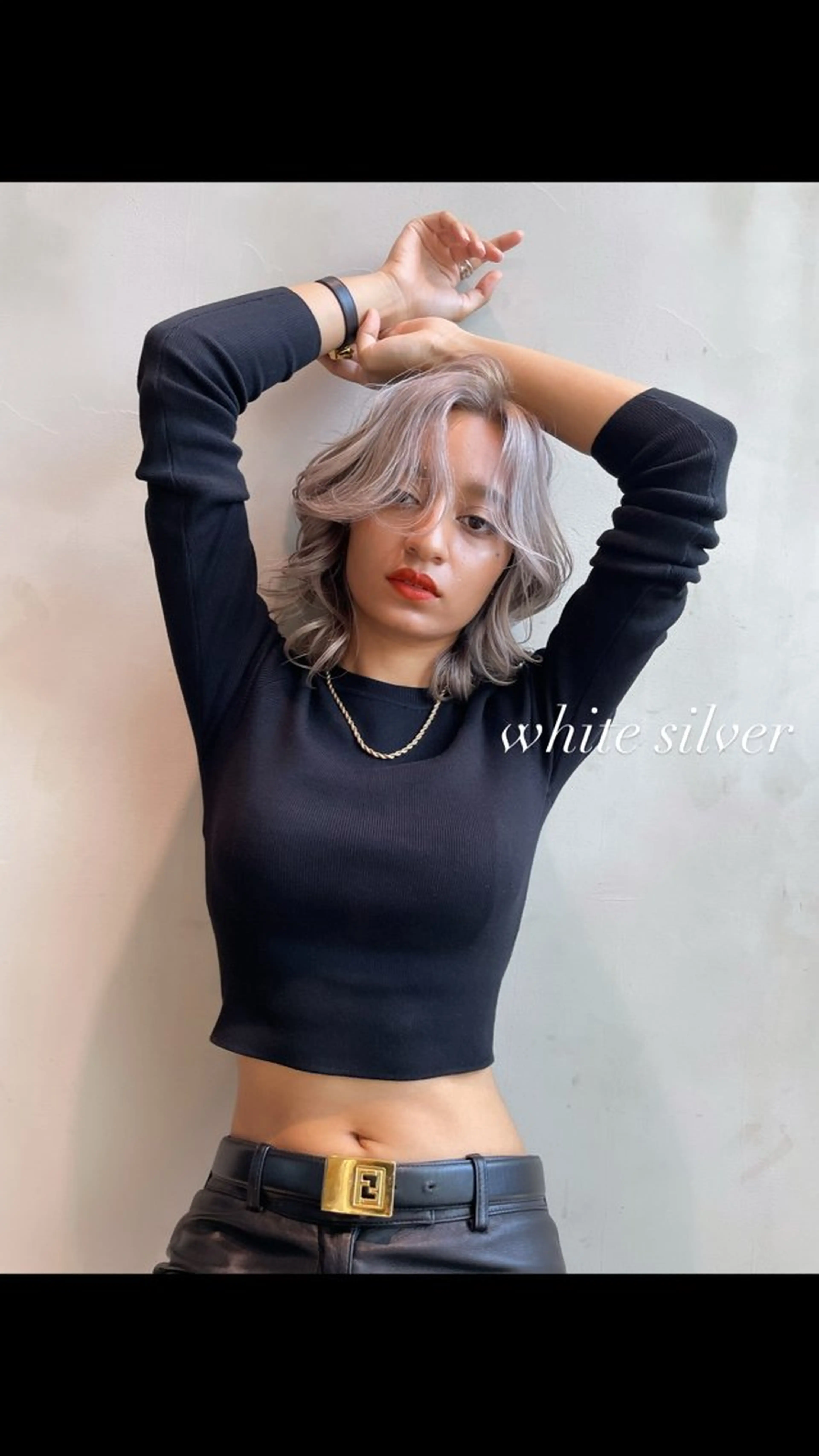 ミディアム カラー カット ヘアカラー トリートメント ヘアセット 💜ハイトーン💛 マジカルかいちゃんのヘアスタイル