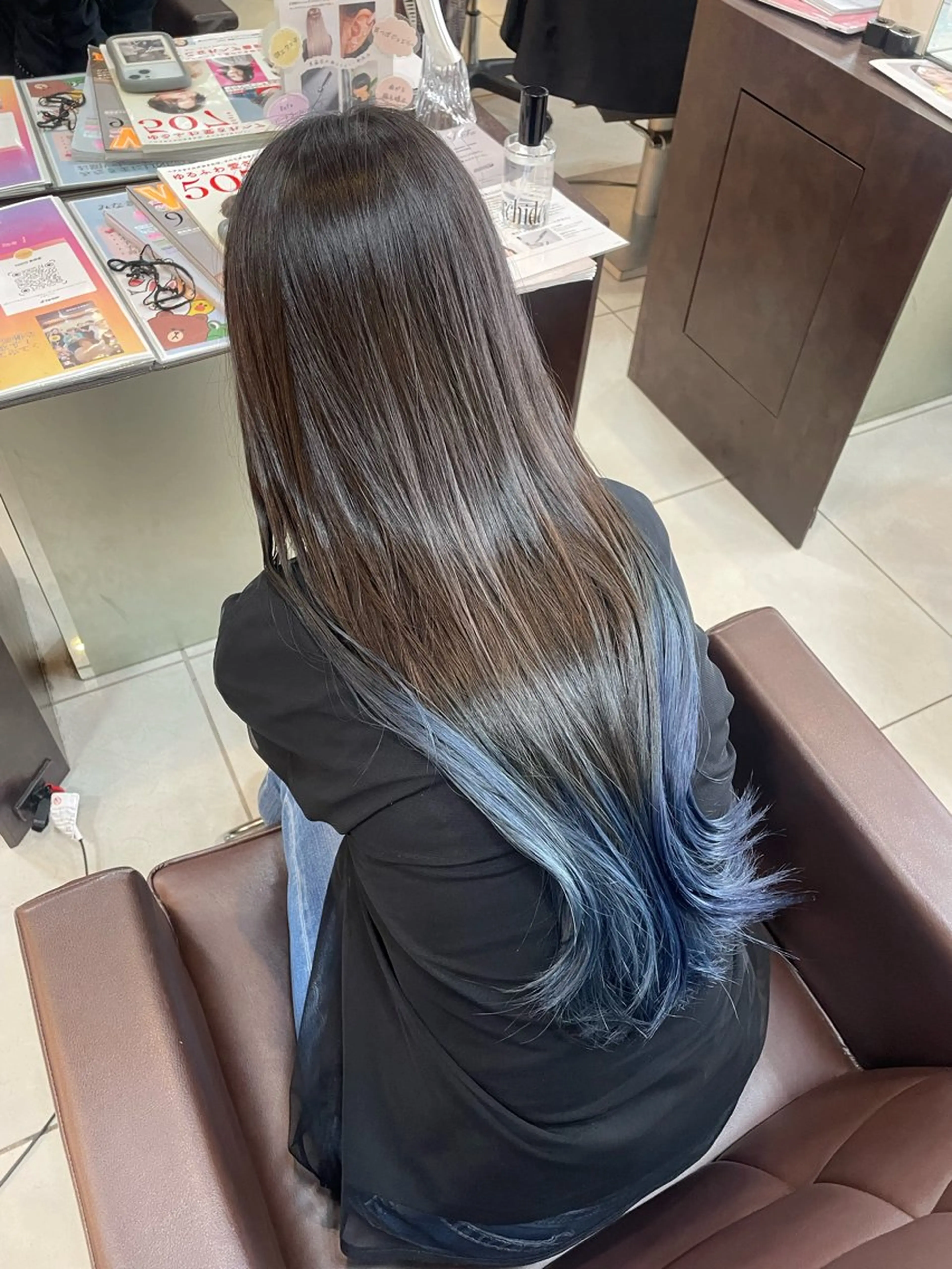 ロング カラー ヘアカラー 🤎韓国ヘア ベージュ まゆか🤎のヘアスタイル