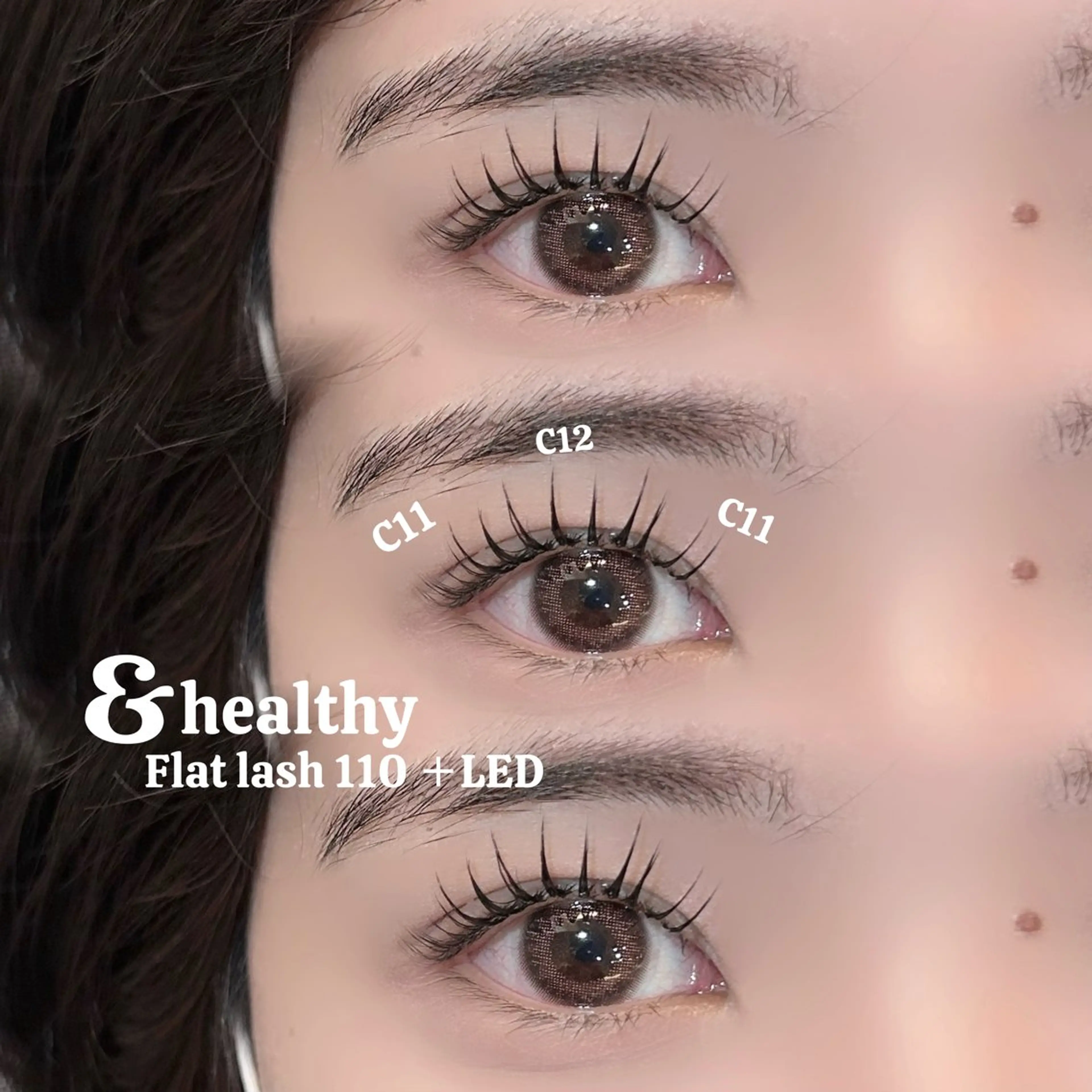 《&healthy🎀①》フラットラッシュ120×パーマ/土日祝・再来様+500円の写真