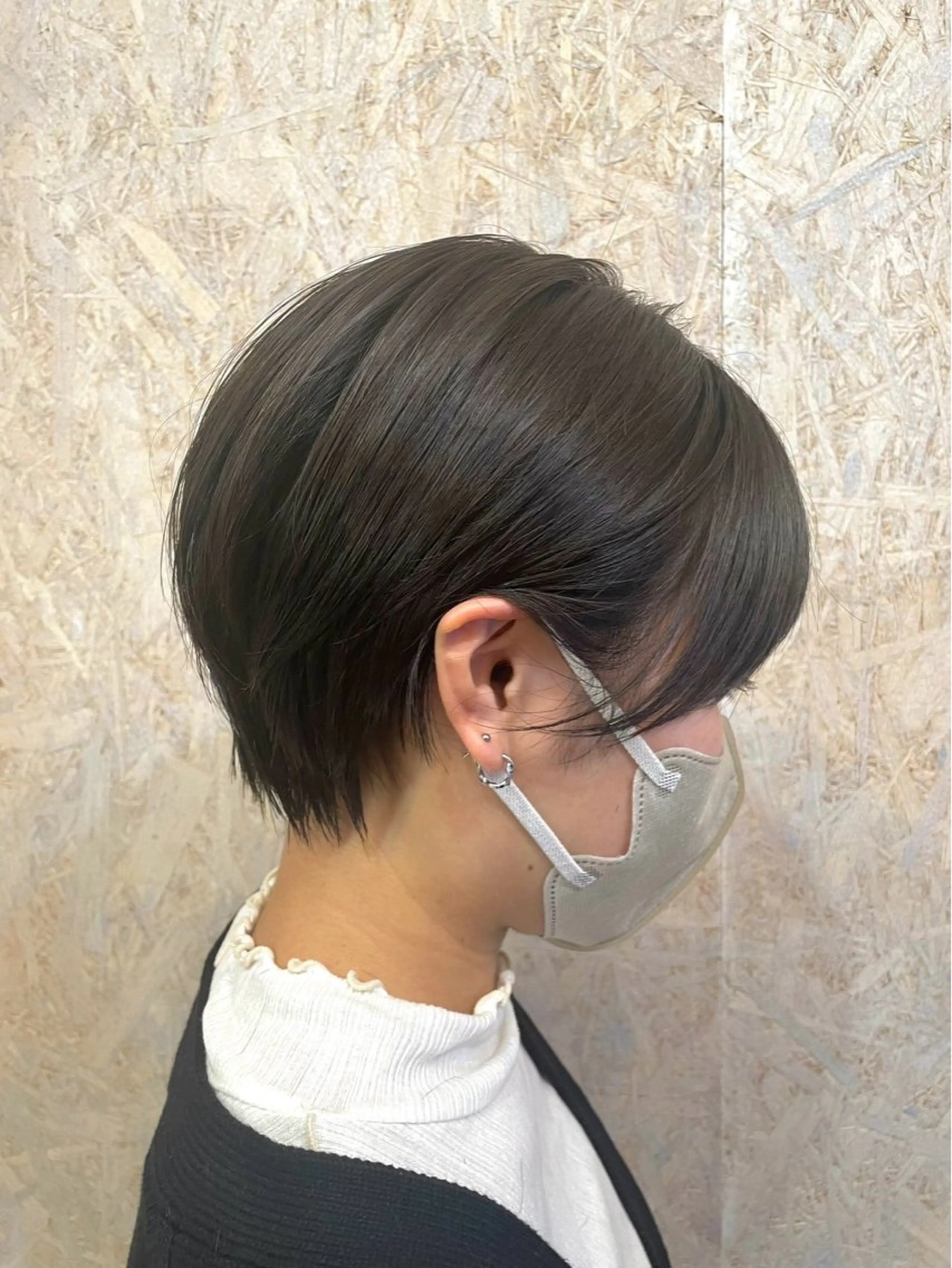 ショート 顔周りレイヤーカット ／Yumiのヘアスタイル