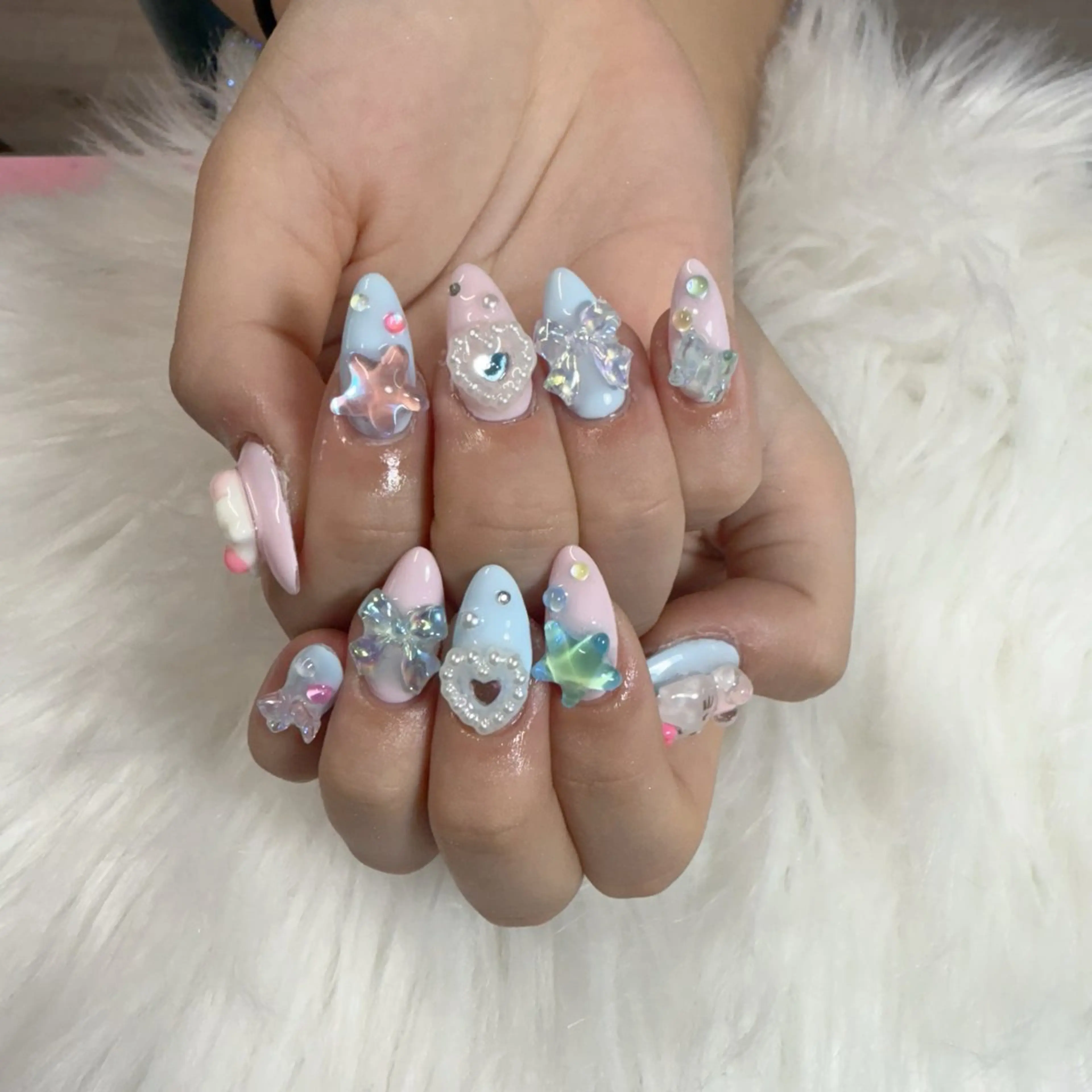 ネイル ハンドネイル 🎀nana🫧 ワンホンネイル🎀のネイルデザイン