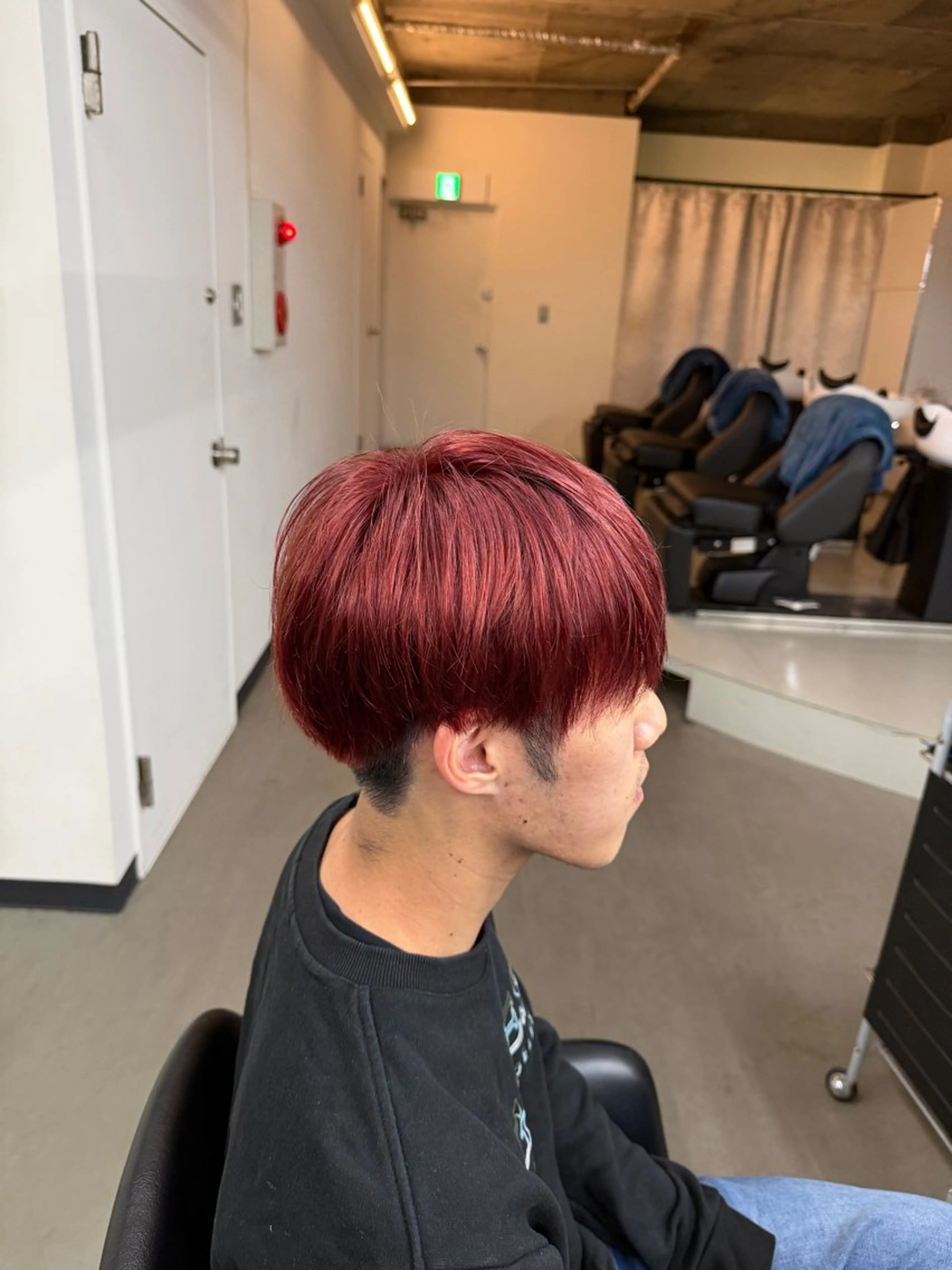 カラー メンズ 渋谷／ブリーチ／ カラーモデル／はるとのヘアスタイル