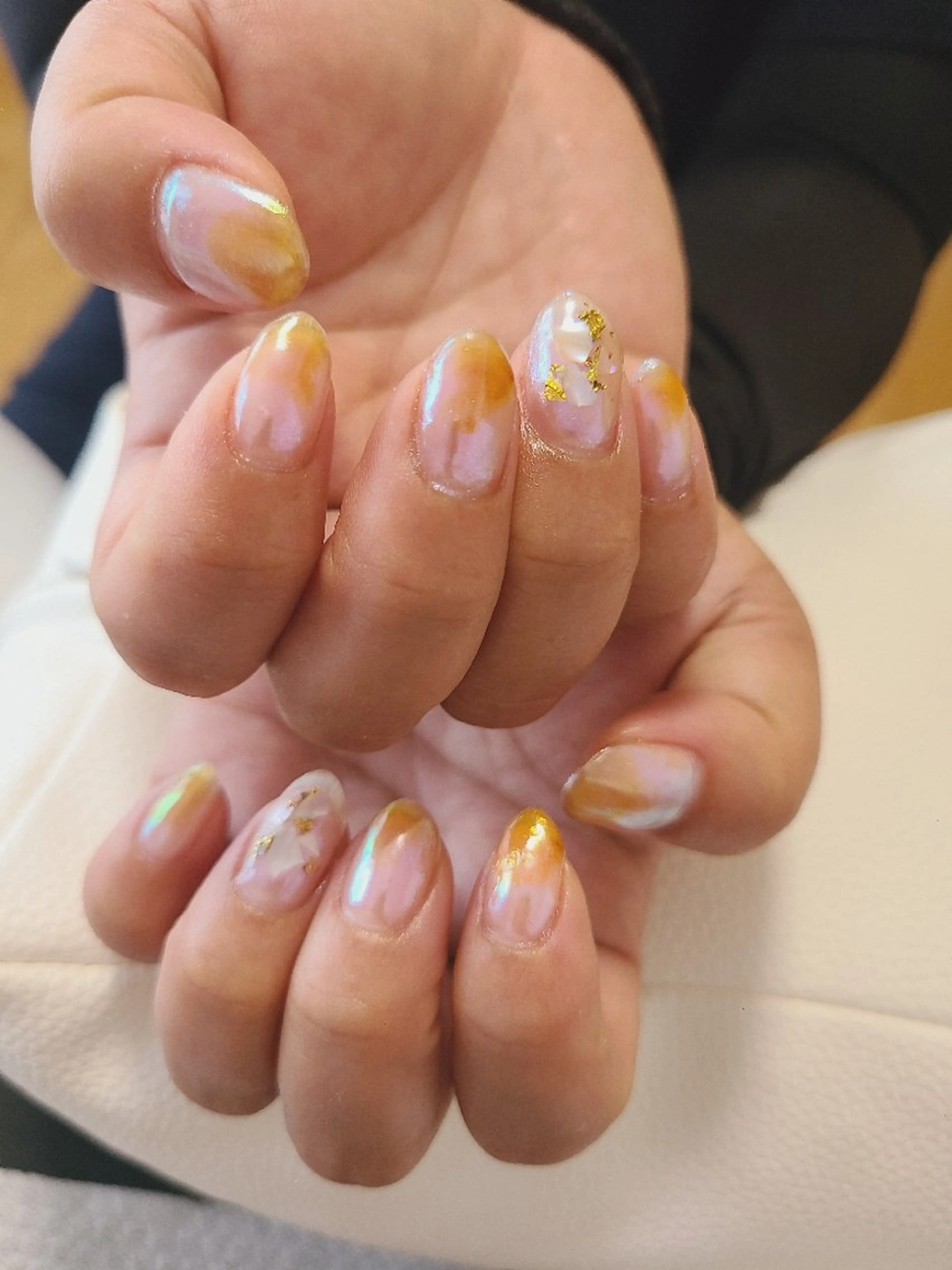 ネイル アートネイル オーロラネイル ニュアンスネイル Nailroom3  古屋明美のネイルデザイン
