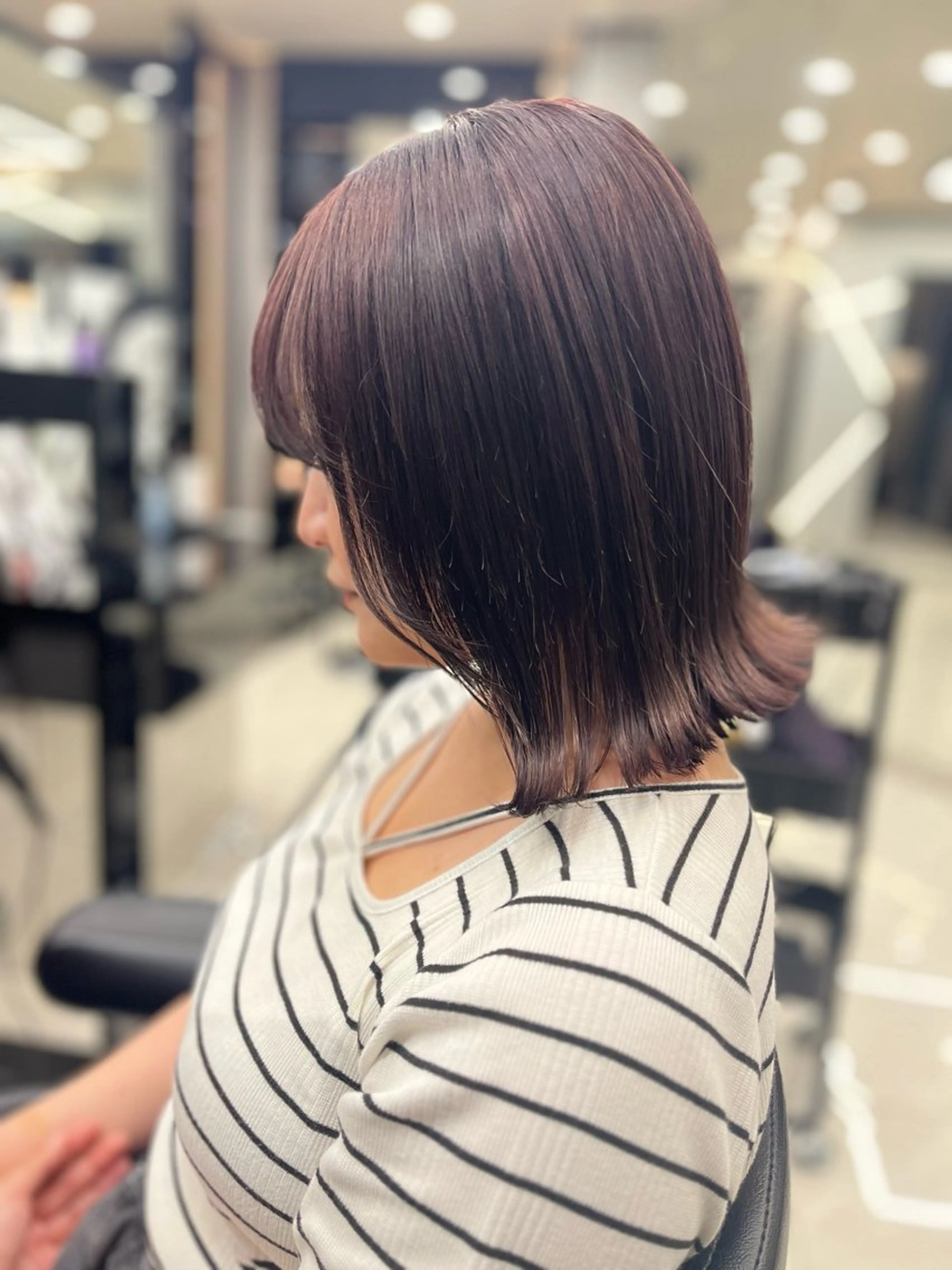 ミディアム カラー 若命燿史／レイヤー 縮毛矯正/髪質改善のヘアスタイル