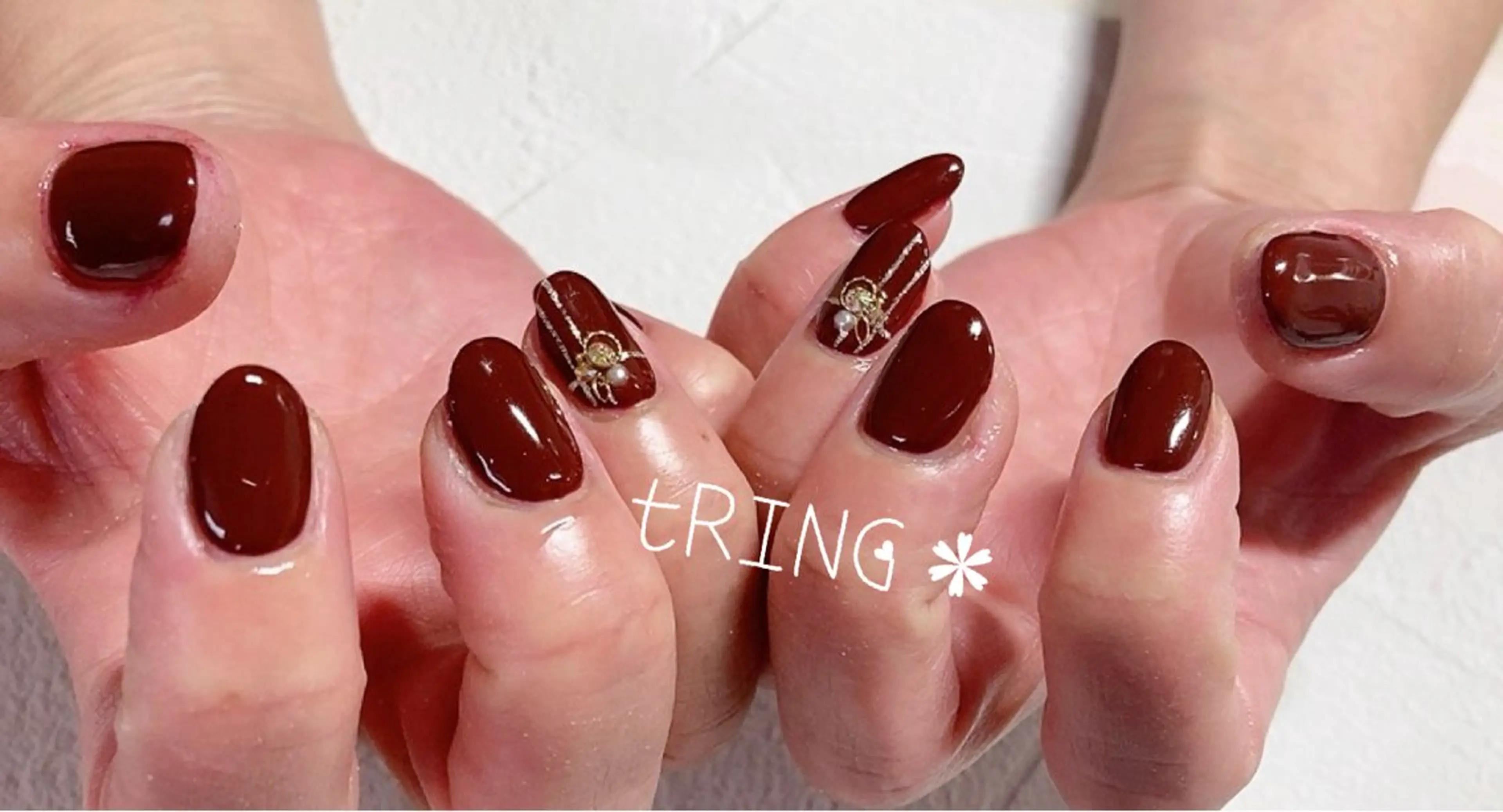 ネイル ハンドネイル tRING＊ しいの木台のネイルデザイン