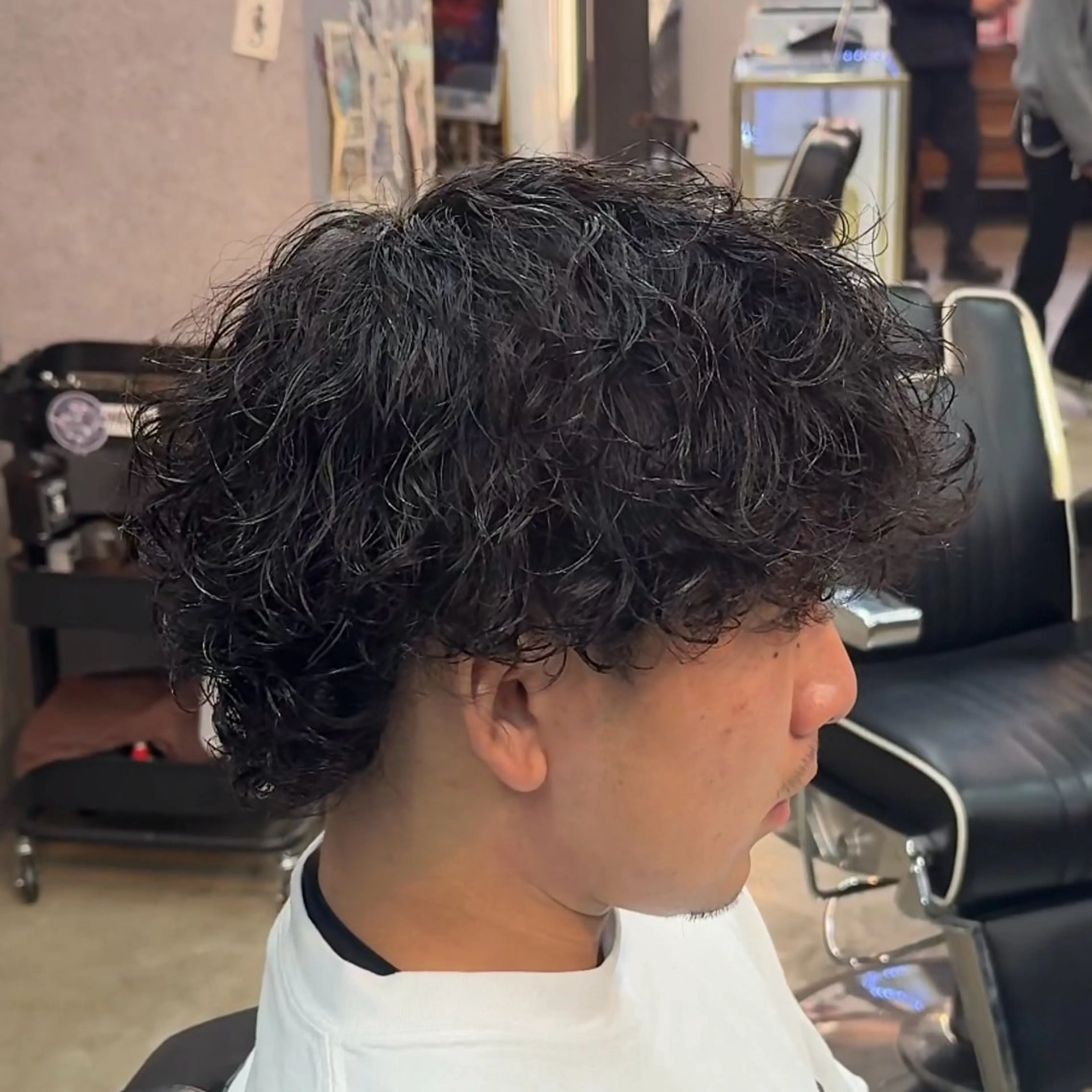 ミディアム パーマ ヘアアレンジ メンズ MENIN メンズ サロン　望月　涼太のヘアスタイル