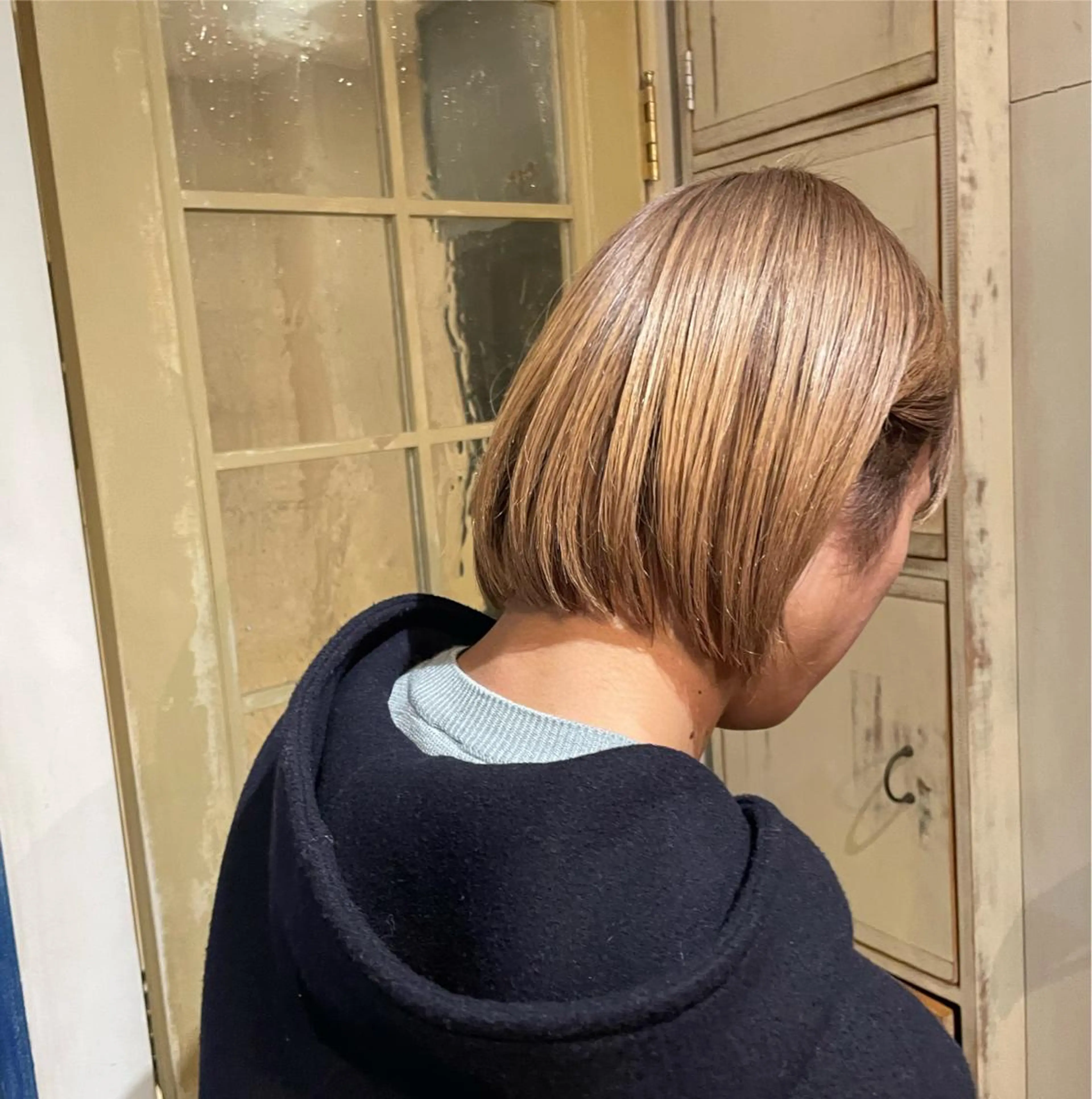 ミディアム カラー メンズ ボブ 山本 優志のヘアスタイル