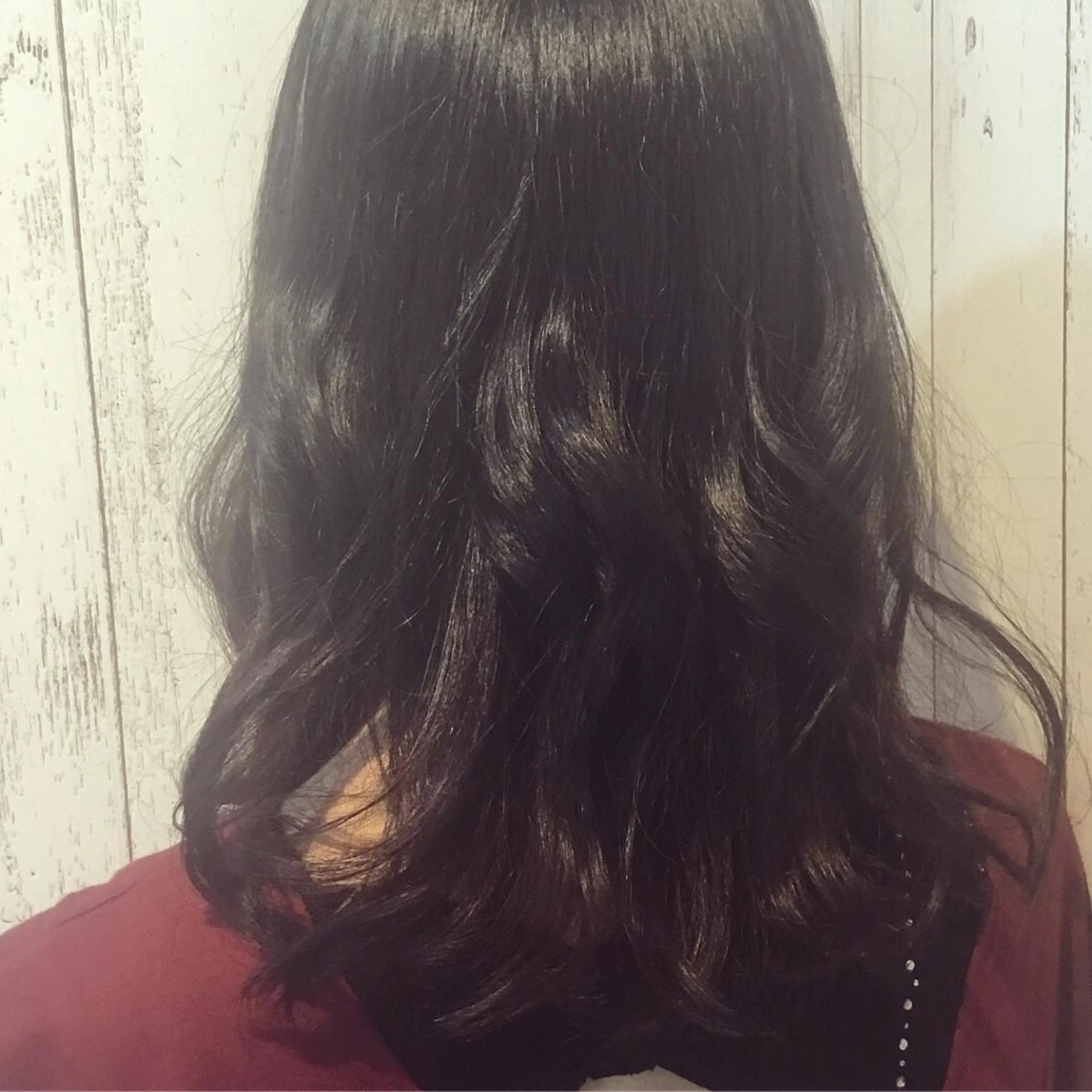 セミロング カラー パーマ 金崎 新吾のヘアスタイル