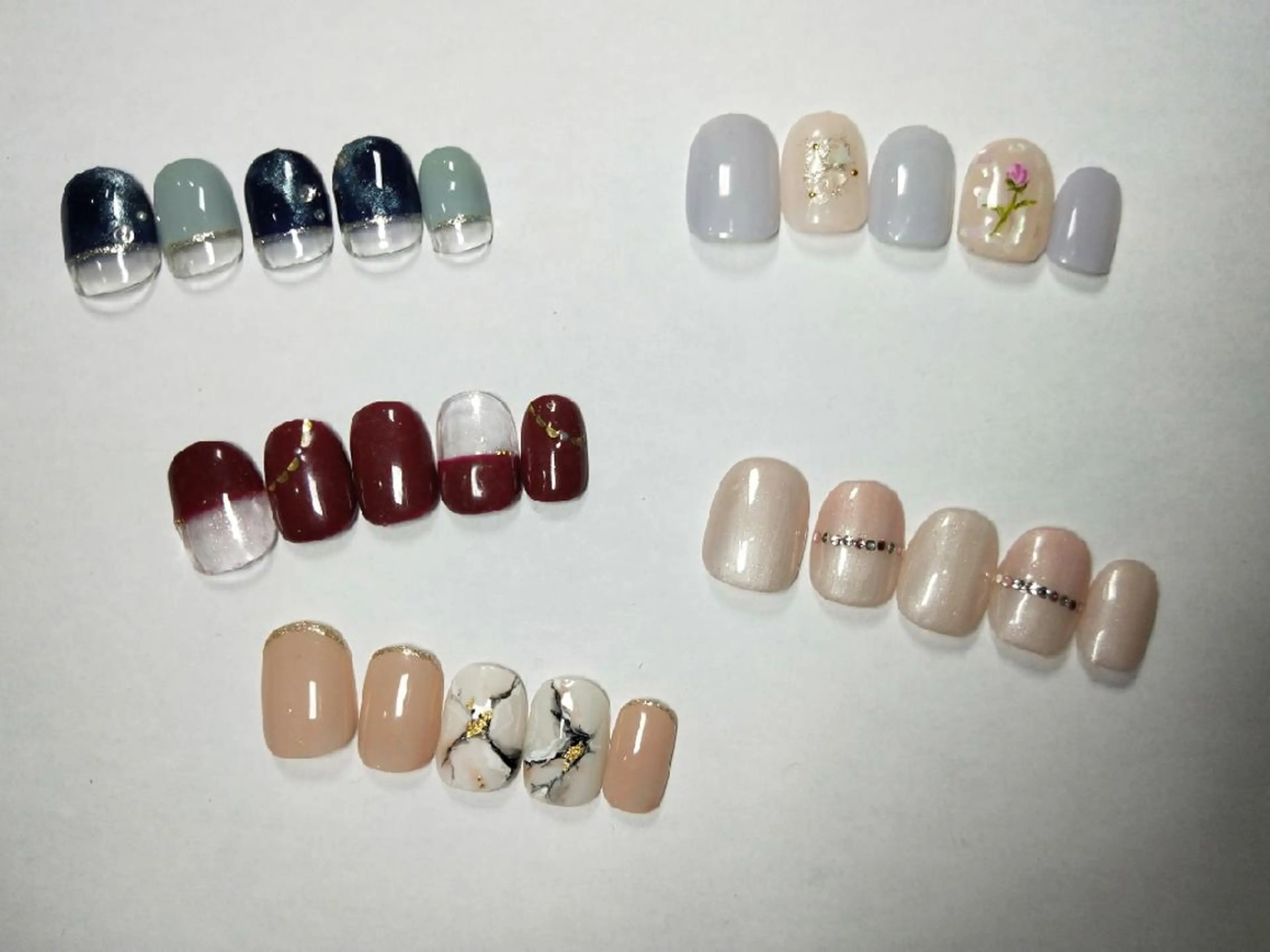 ネイル はばすみれ🎀ﾈｲﾙ 光ﾌｪｲｼｬﾙ ﾍｱのネイルデザイン