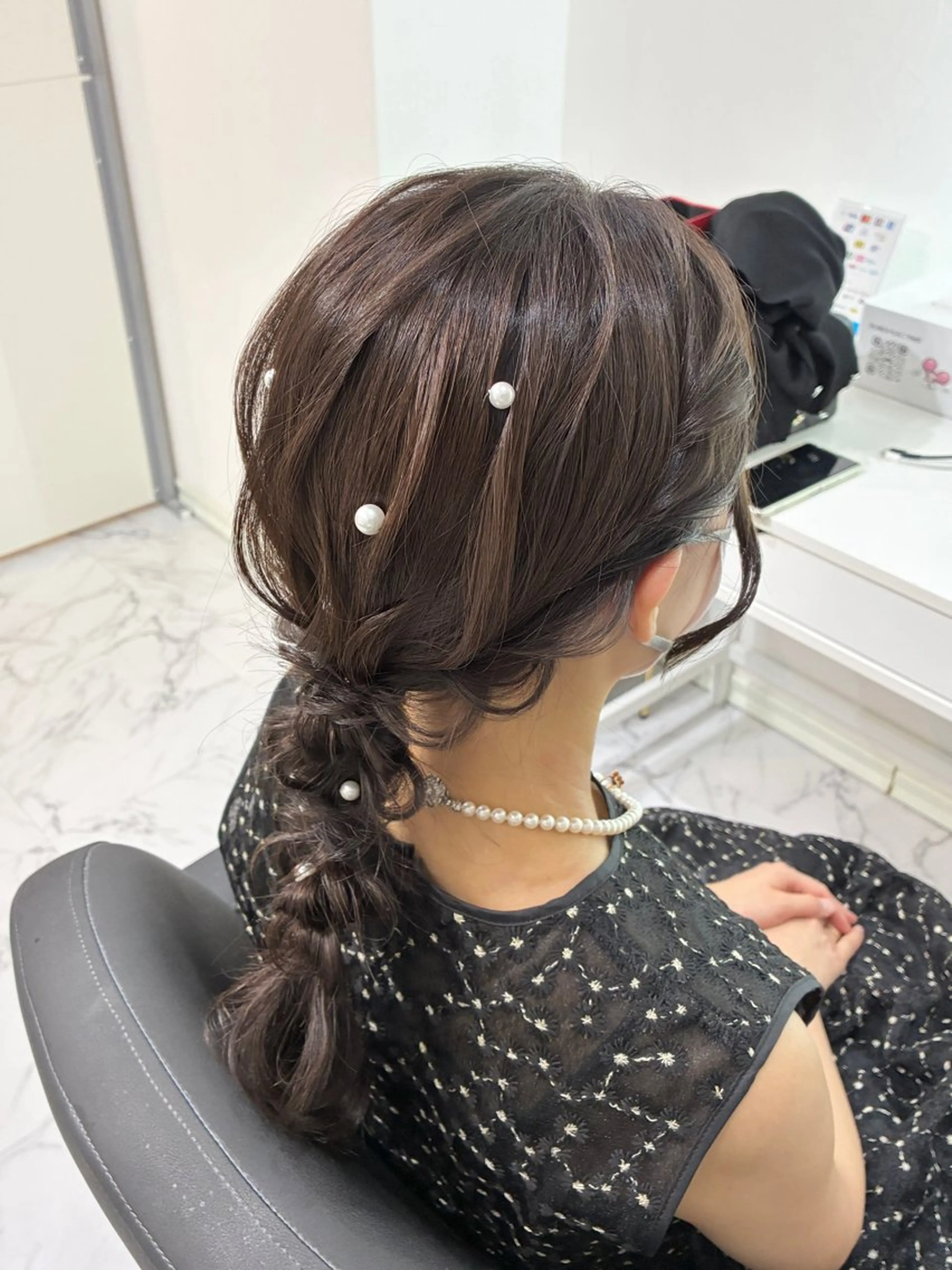 セミロング ヘアアレンジ ヘアセット ヘアセット専門店 Rのヘアスタイル