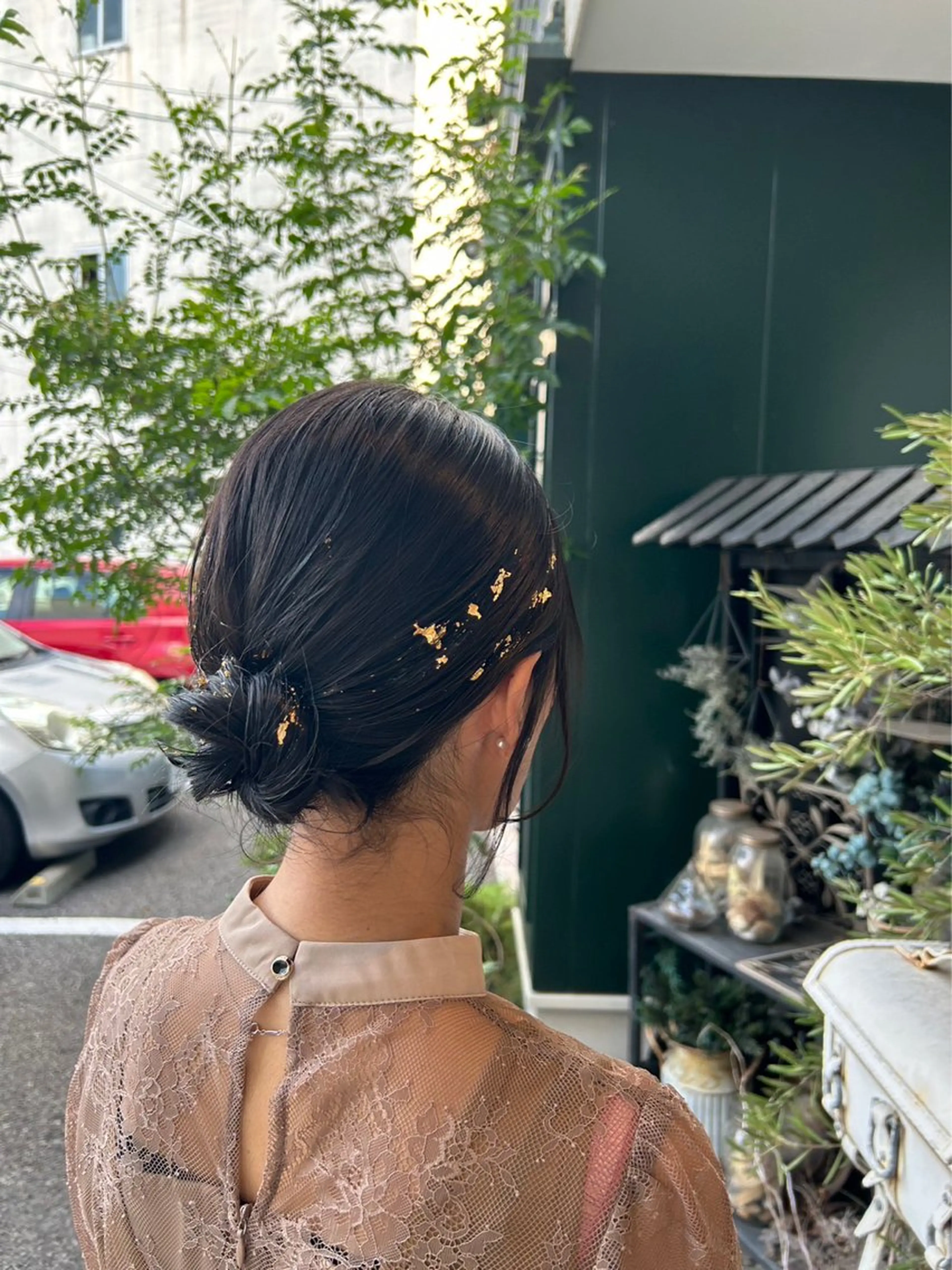 セミロング ヘアアレンジ 山下 襟華のヘアスタイル