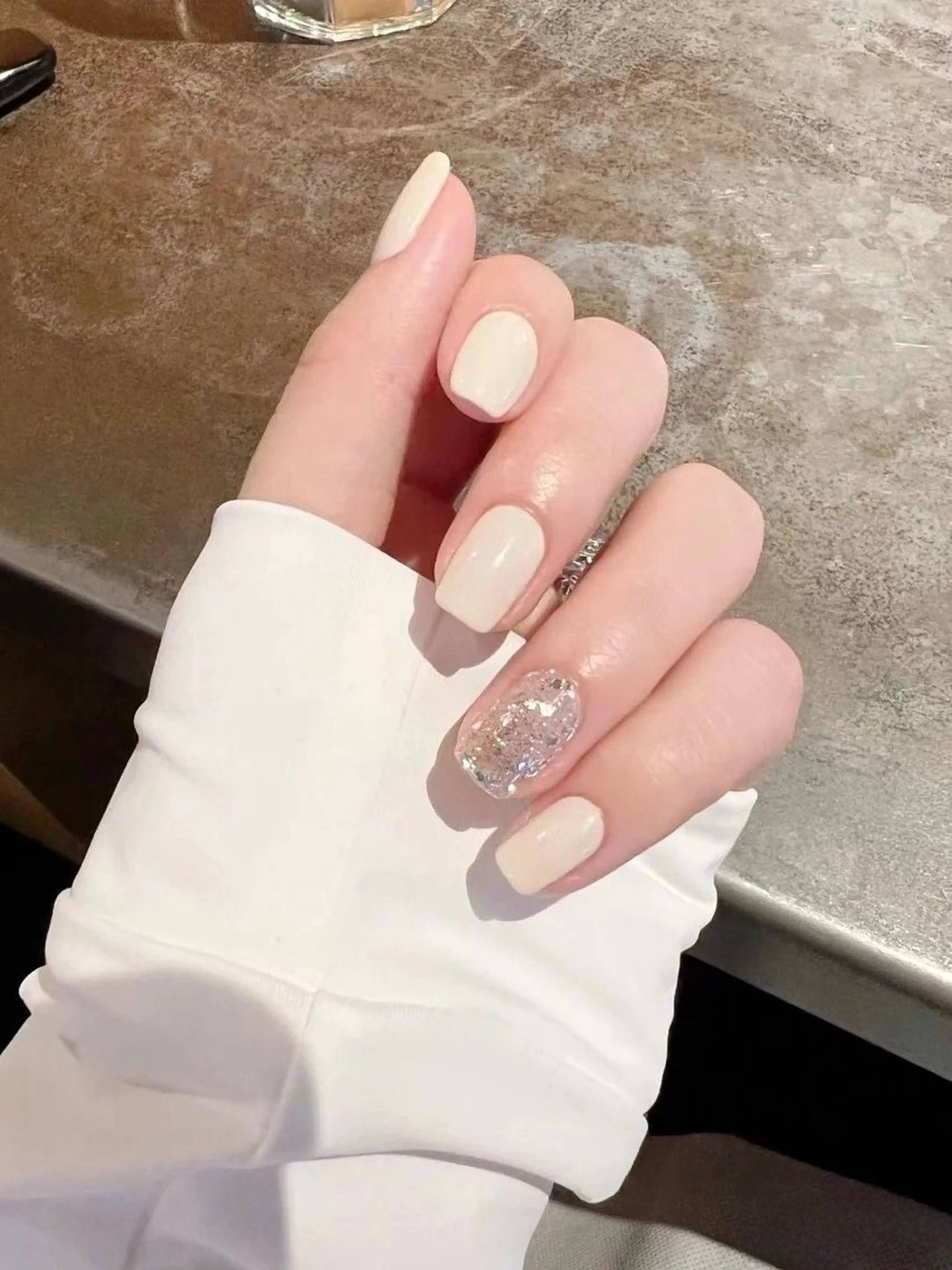 ネイル 長さ出し フレンチネイル グラデーション 卒業式 マグネットネイル MIHANA NAILのネイルデザイン