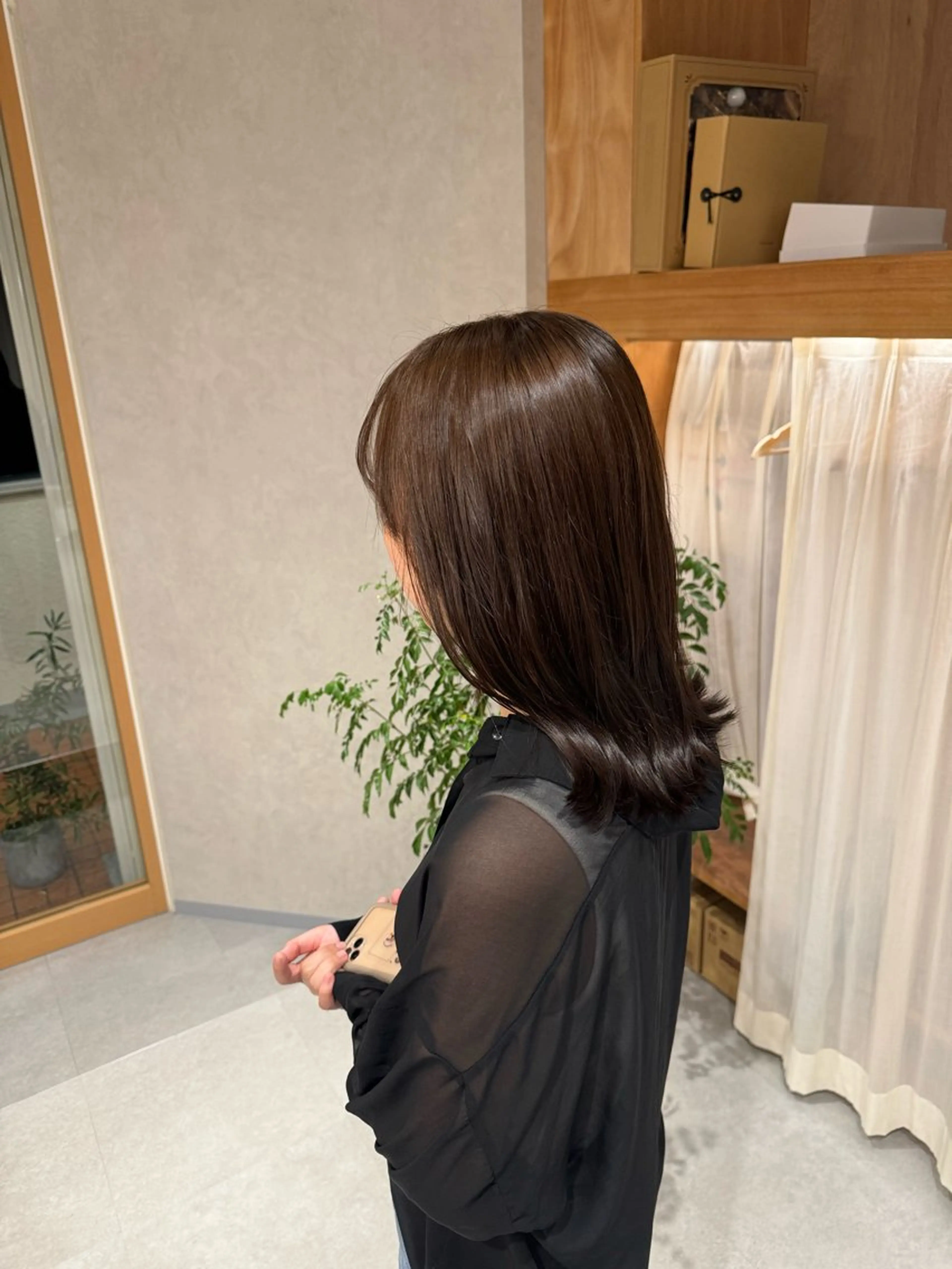 ミディアム レイヤー/ボブパーマ /垢抜け/タクミのヘアスタイル