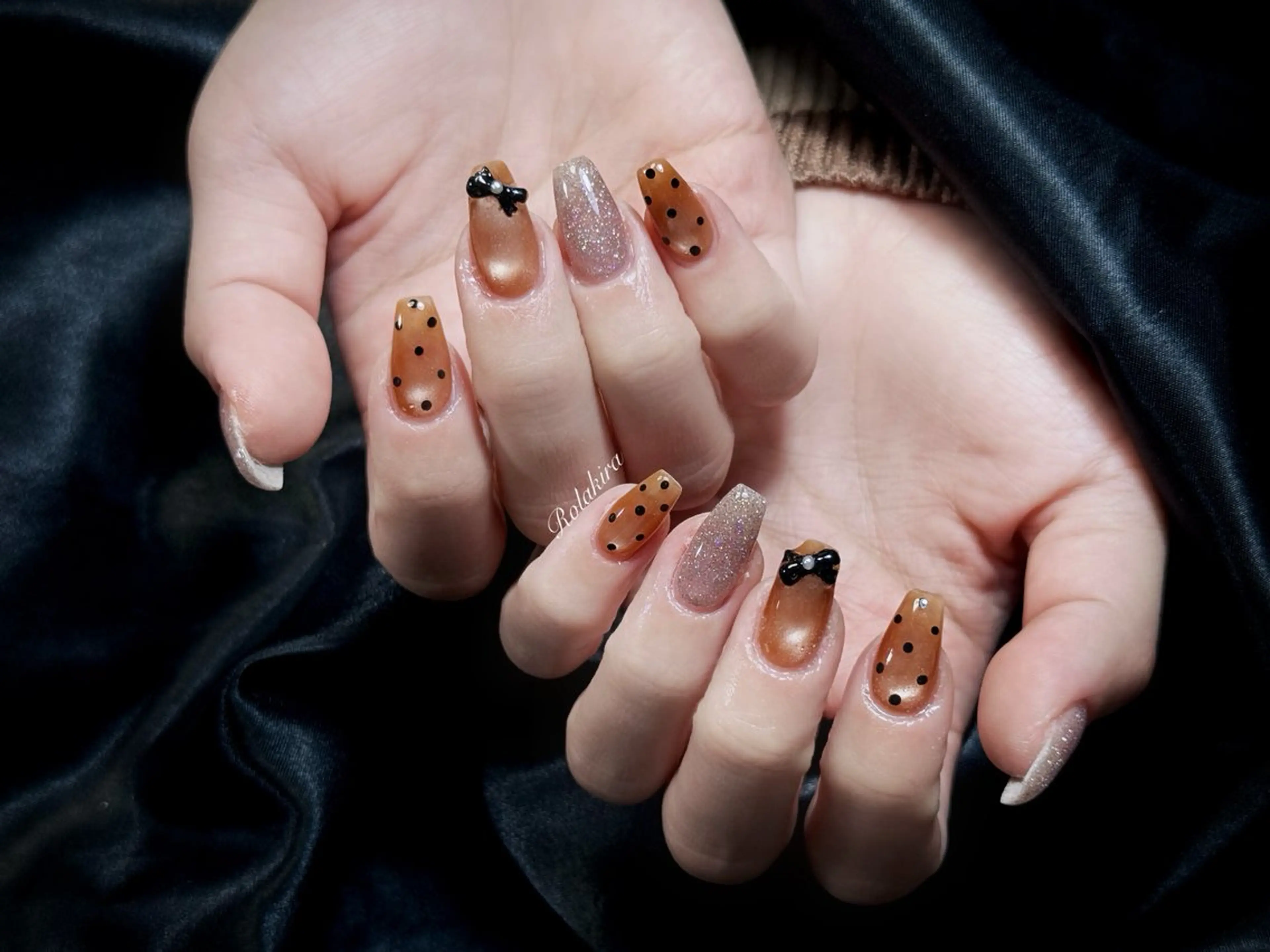 ネイル チークネイル 長さ出し フレンチネイル ジェルネイル 韓国ネイル ハンドネイル Rola kira 麗のネイルデザイン