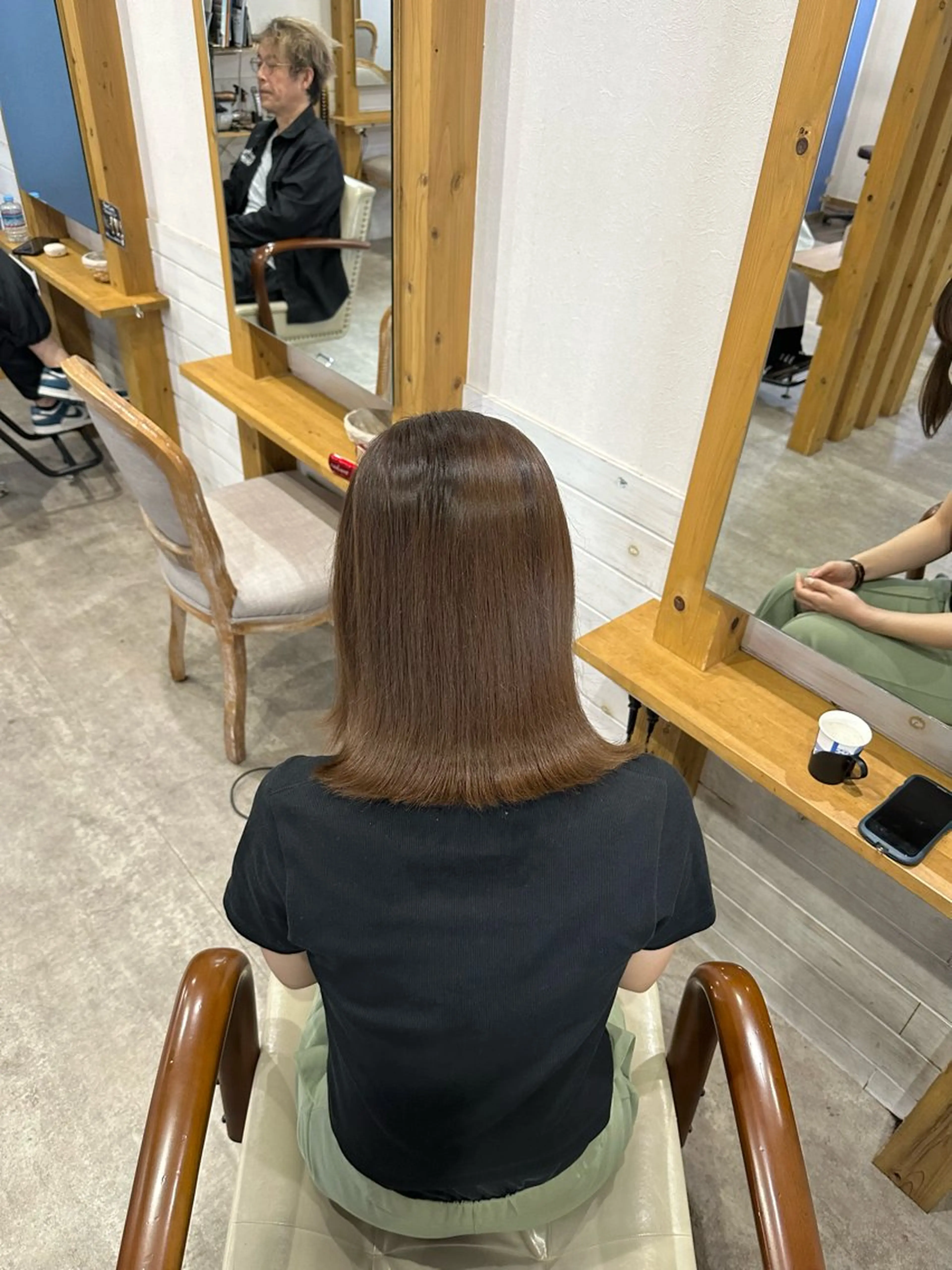 ミディアム ヘアカラー 柔らかいハイトーン/ kizunaのヘアスタイル