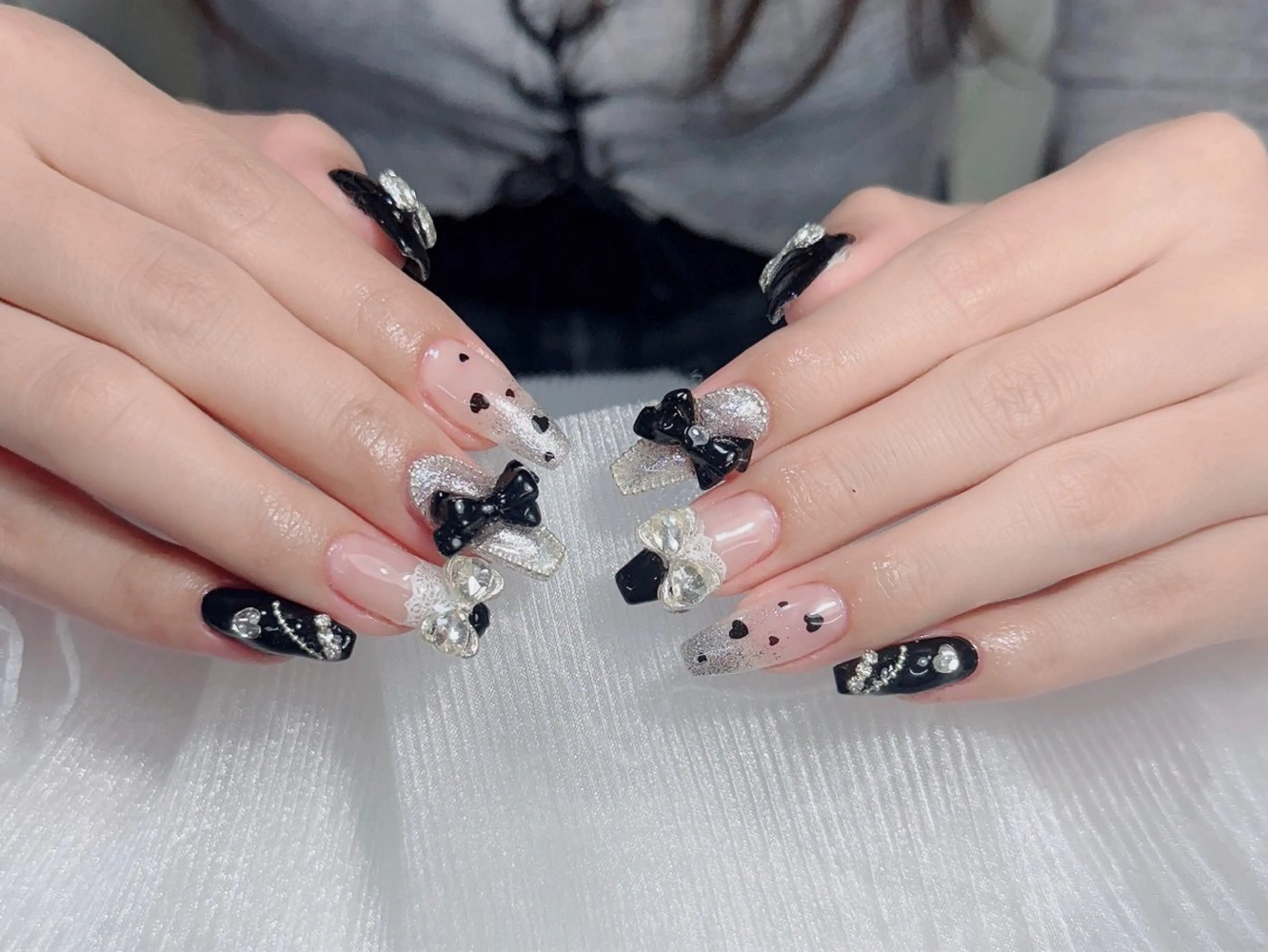 ネイル アートネイル フレンチネイル ジェルネイル 韓国ネイル マグネットネイル ハンドネイル Lenie Nailsのネイルデザイン