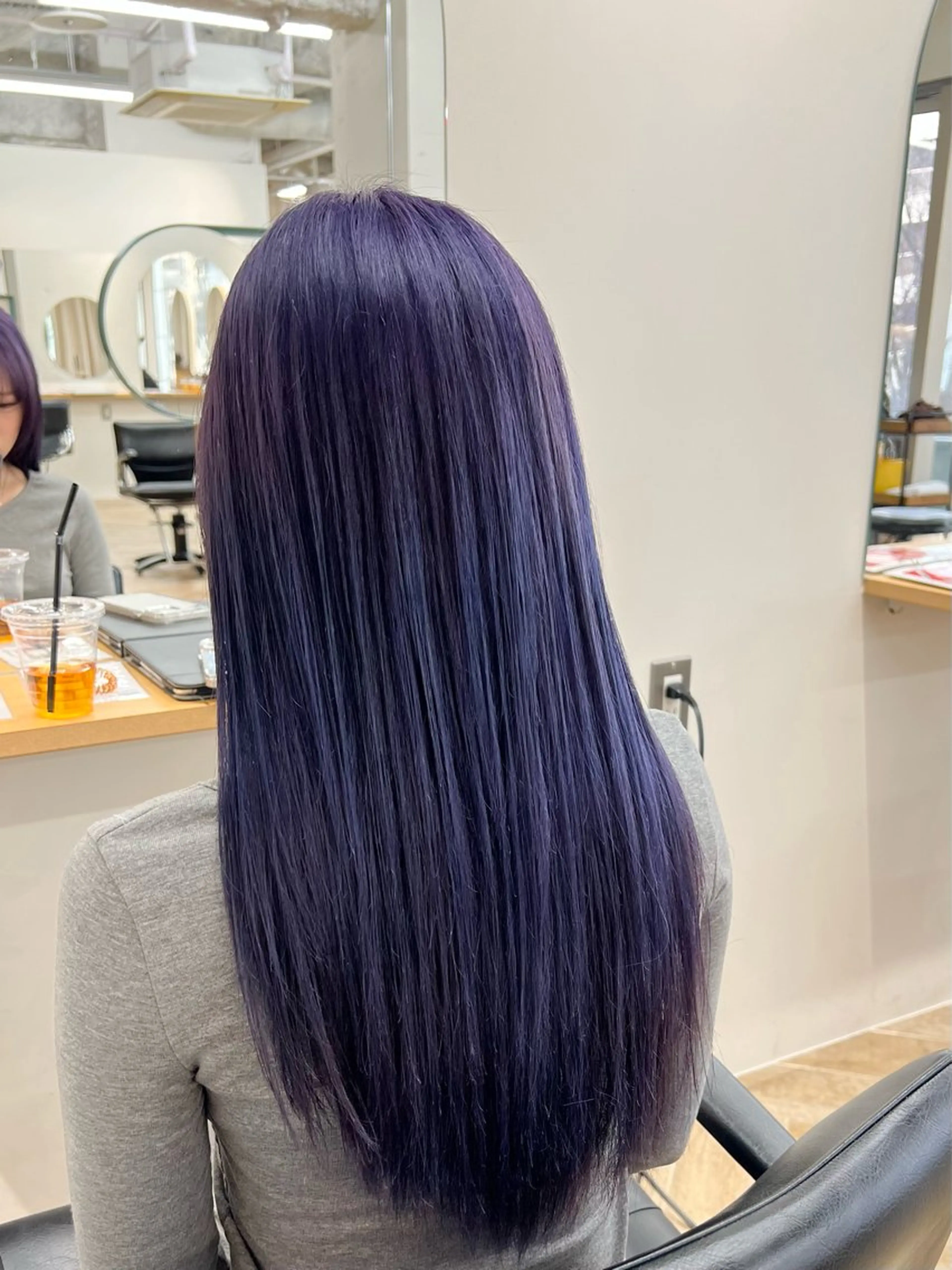 ロング カラー カット ヘアカラー トリートメント ベージュ/髪質改善 新潟/万代/井上佑のヘアスタイル