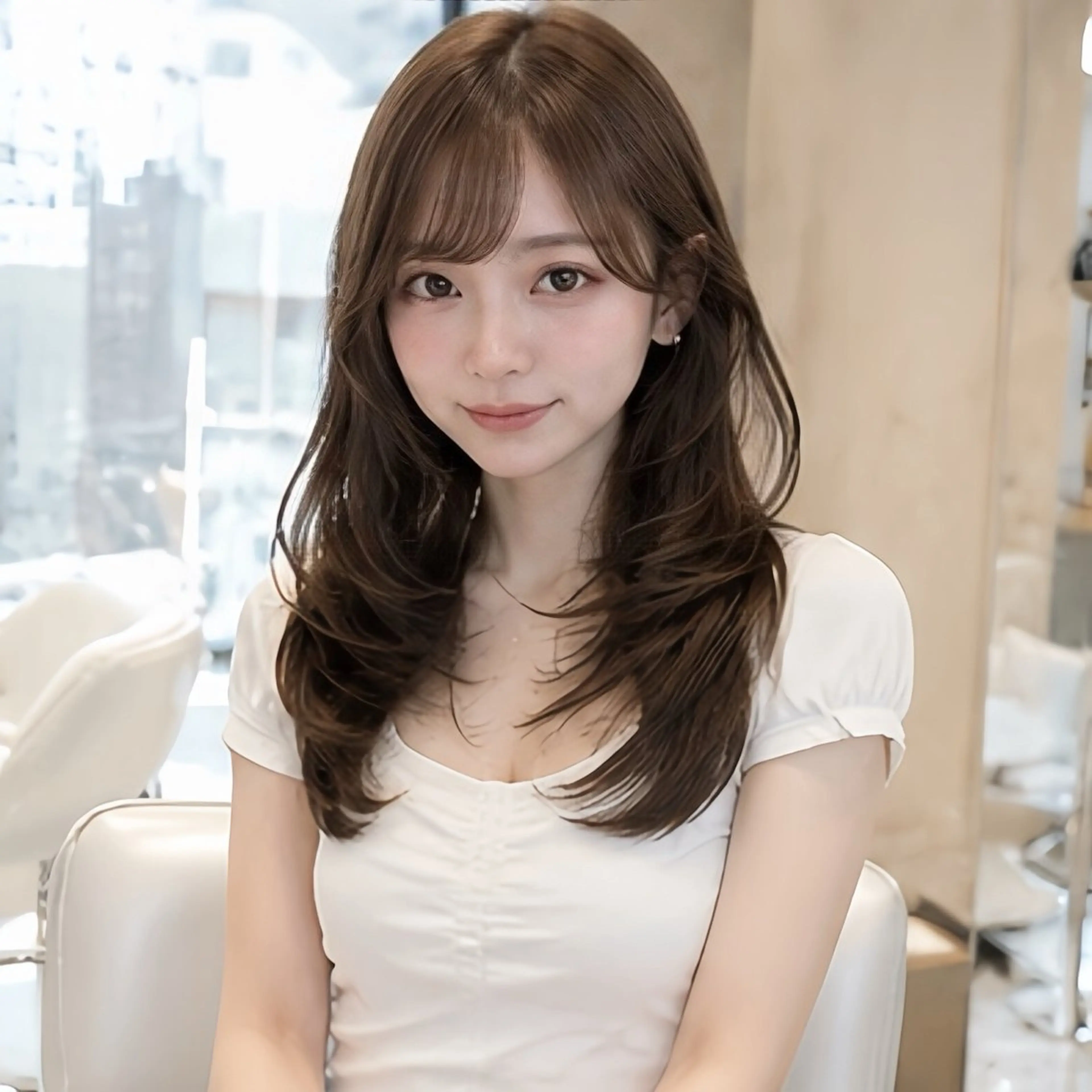 カラー 🎀池袋🎀顔周り 💖🇰🇷おばかんのヘアスタイル