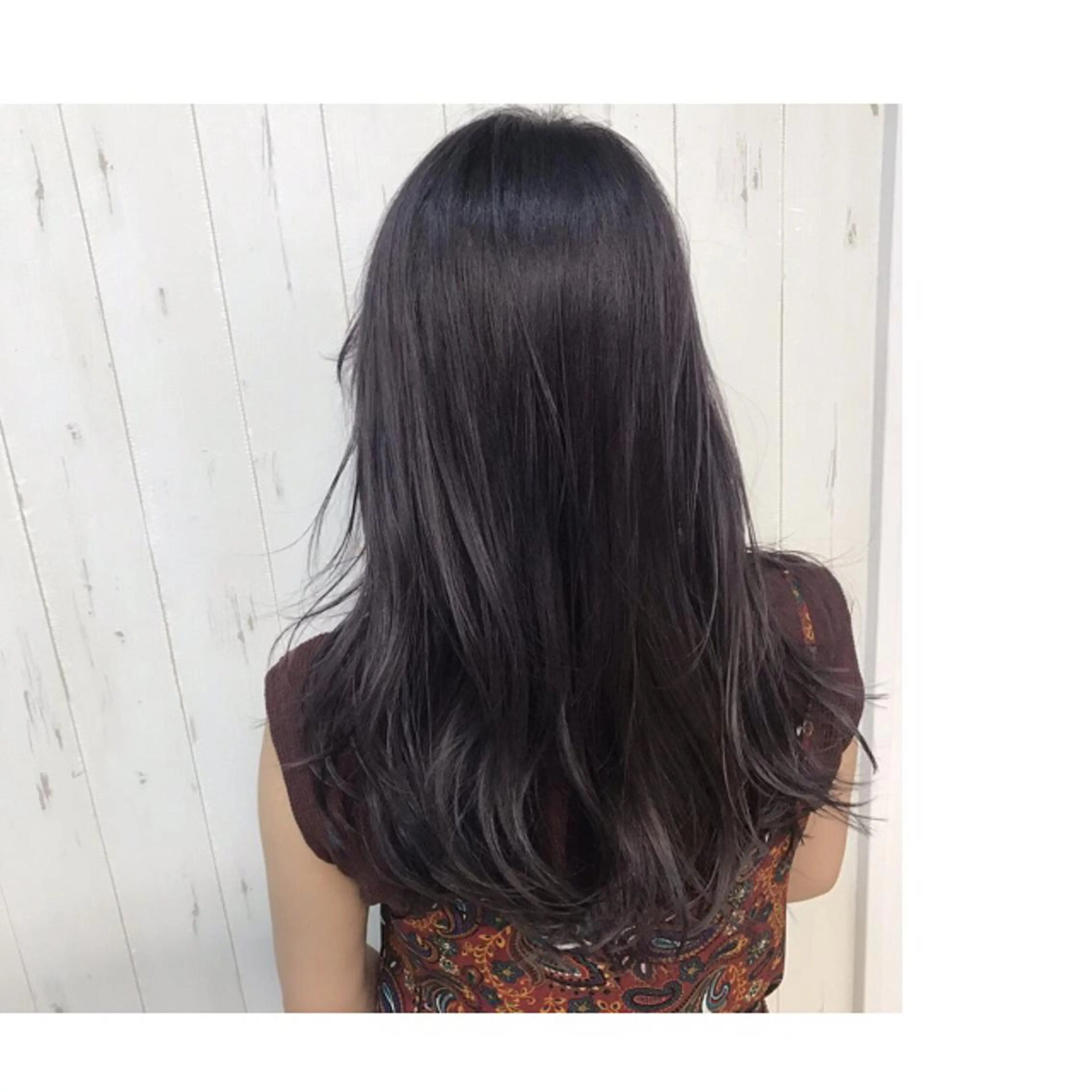 ロング カラー ヘアアレンジ アッシュ ラベンダーカラー ラベンダーアッシュ M字・前髪割れ 改善メンズ特化/栢沼のヘアスタイル