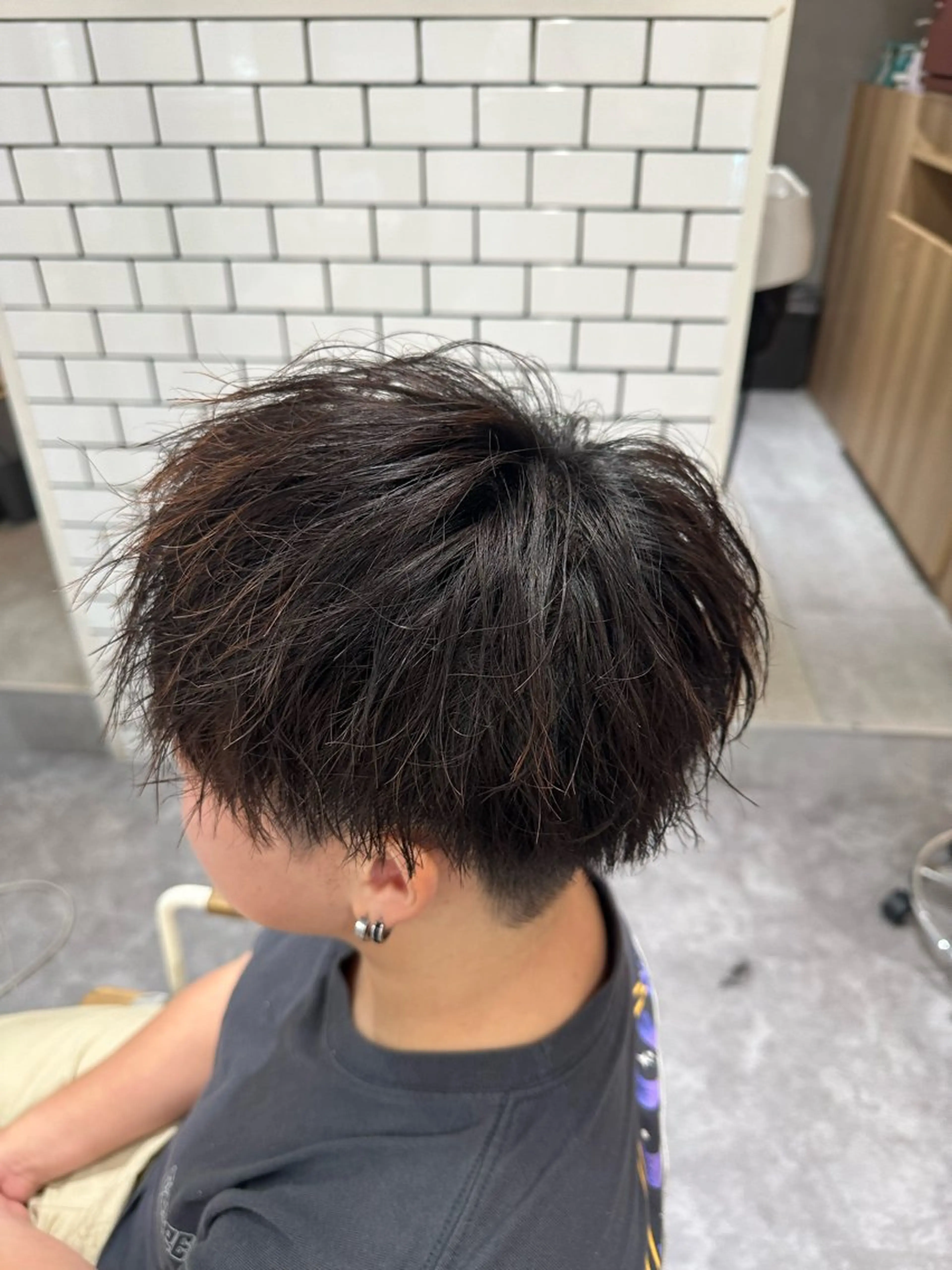 メンズ カット パーマ 💎メンズカット ／フェザー／細野💎のヘアスタイル