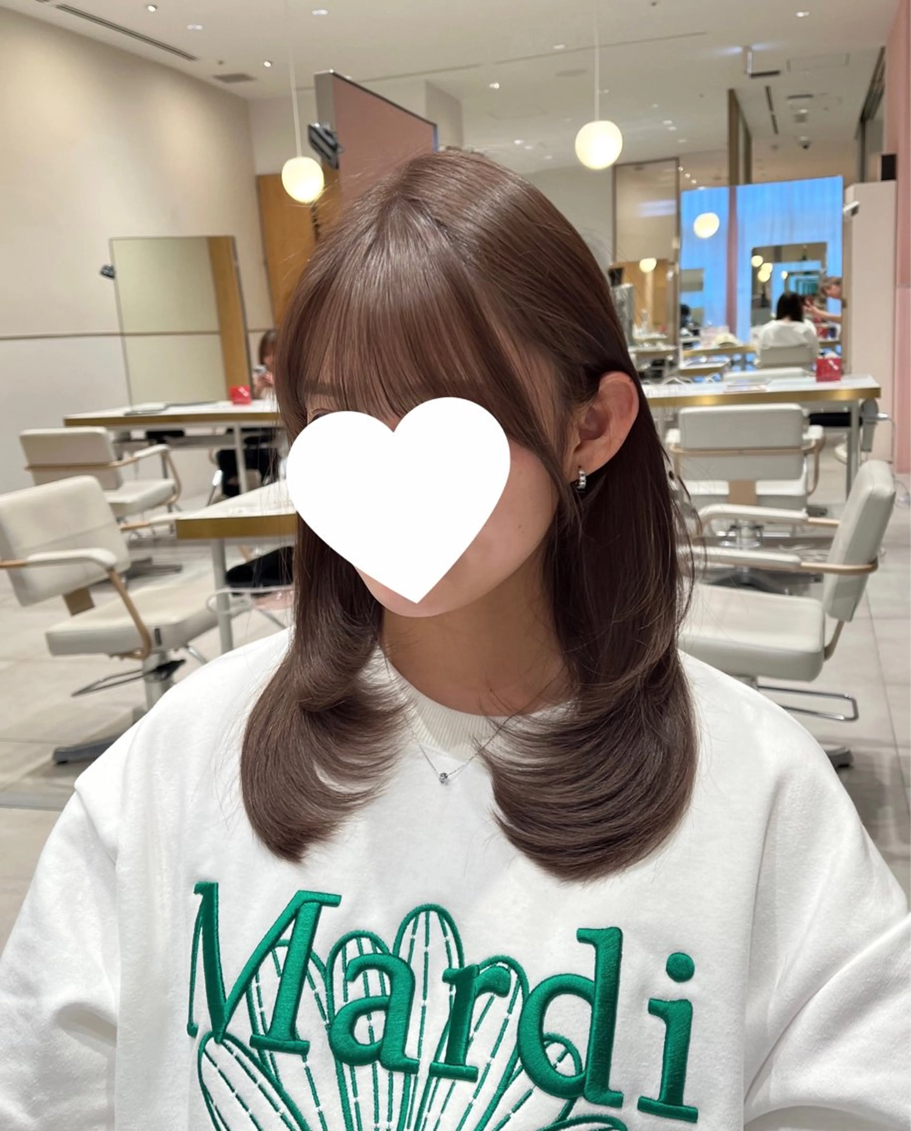 ロング 透明感カラー/似合わ せ前髪/柴田礼空のヘアスタイル