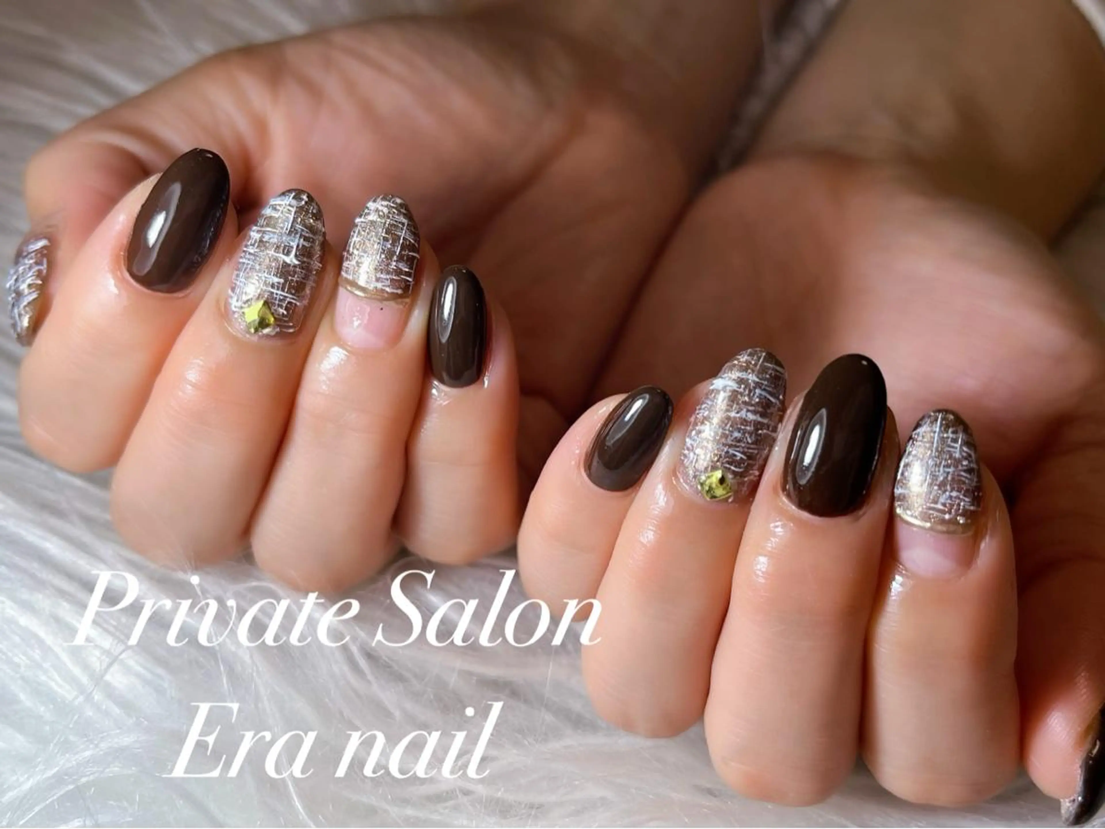 ネイル ツイードネイル Era nailのネイルデザイン