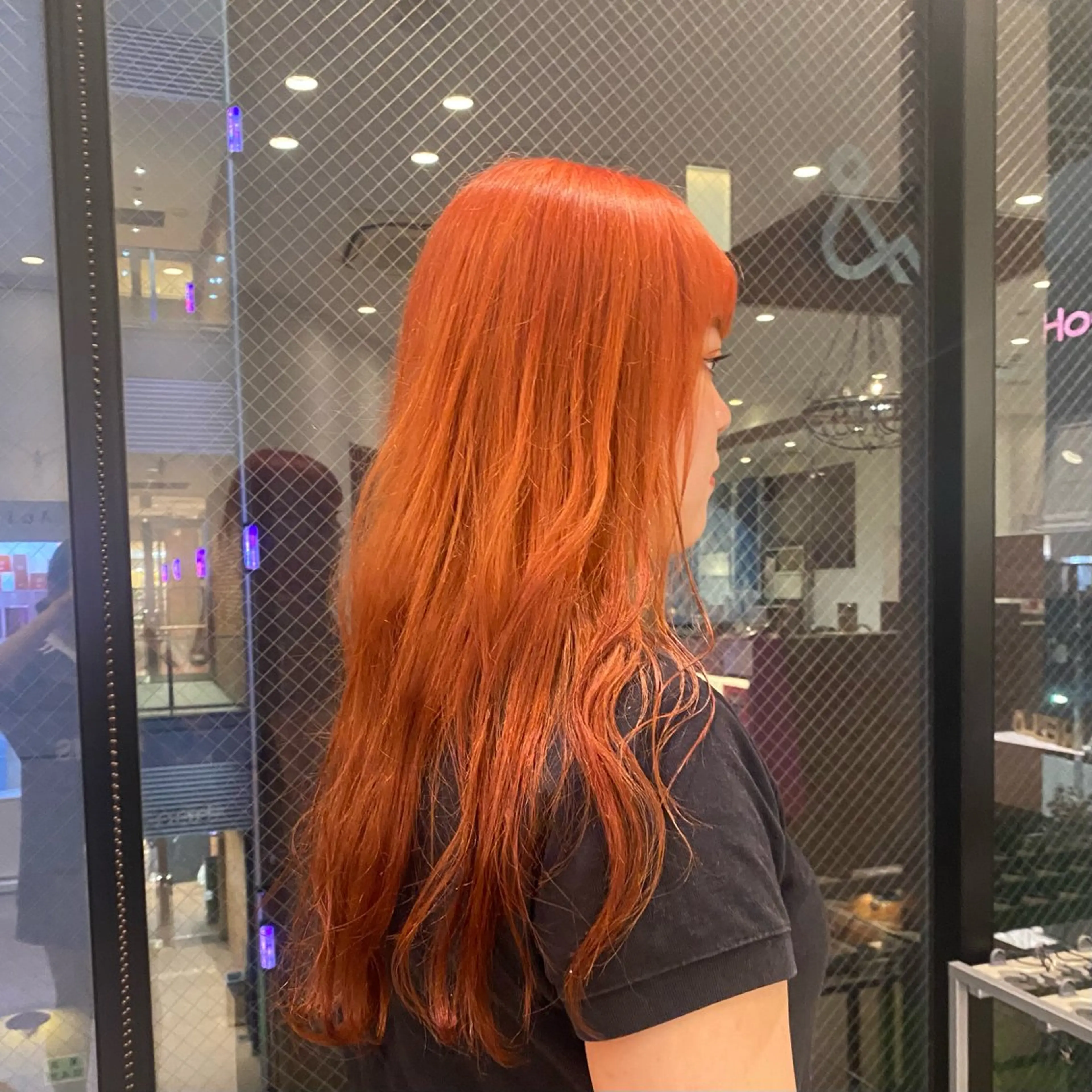 カラー オレンジ brace あべの/ Nicoのヘアスタイル