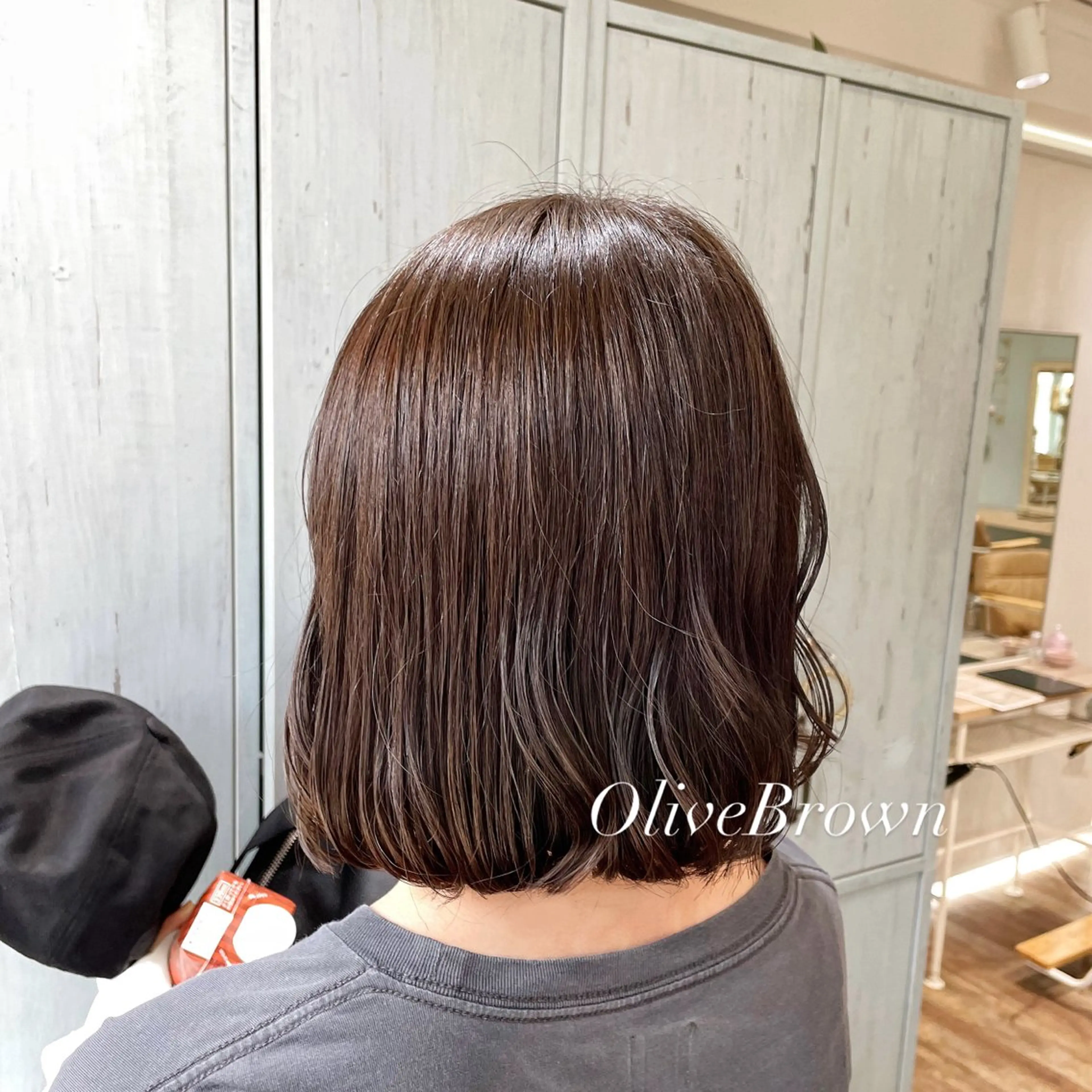 ミディアム カット ヘアカラー トリートメント ピンク・ラベンダー/ レイヤー/NANAのヘアスタイル