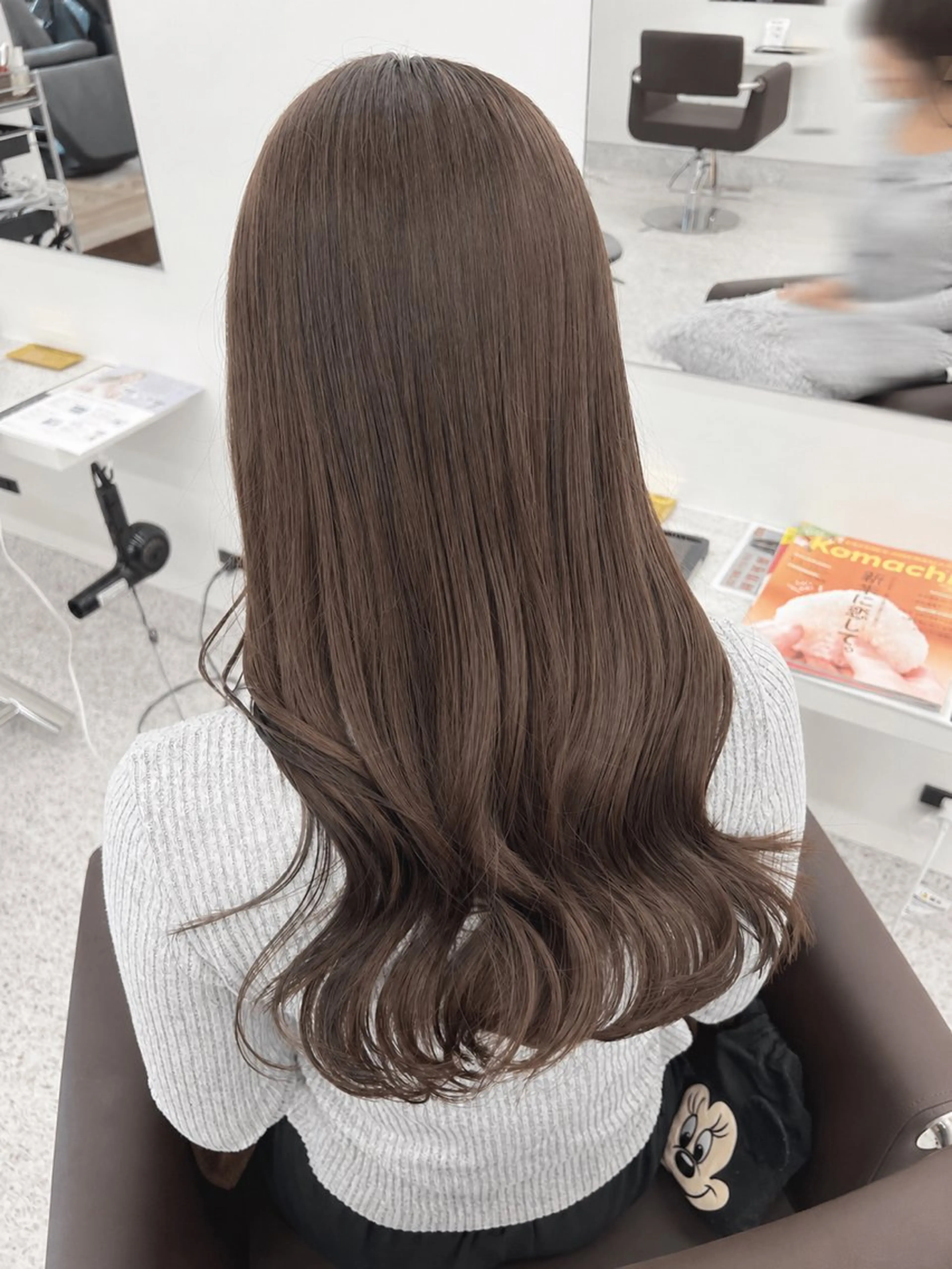 ロング カラー パーマ ヘアアレンジ メンズ カット ヘアカラー トリートメント 透明感カラー／ 新潟万代/池野里衣のヘアスタイル