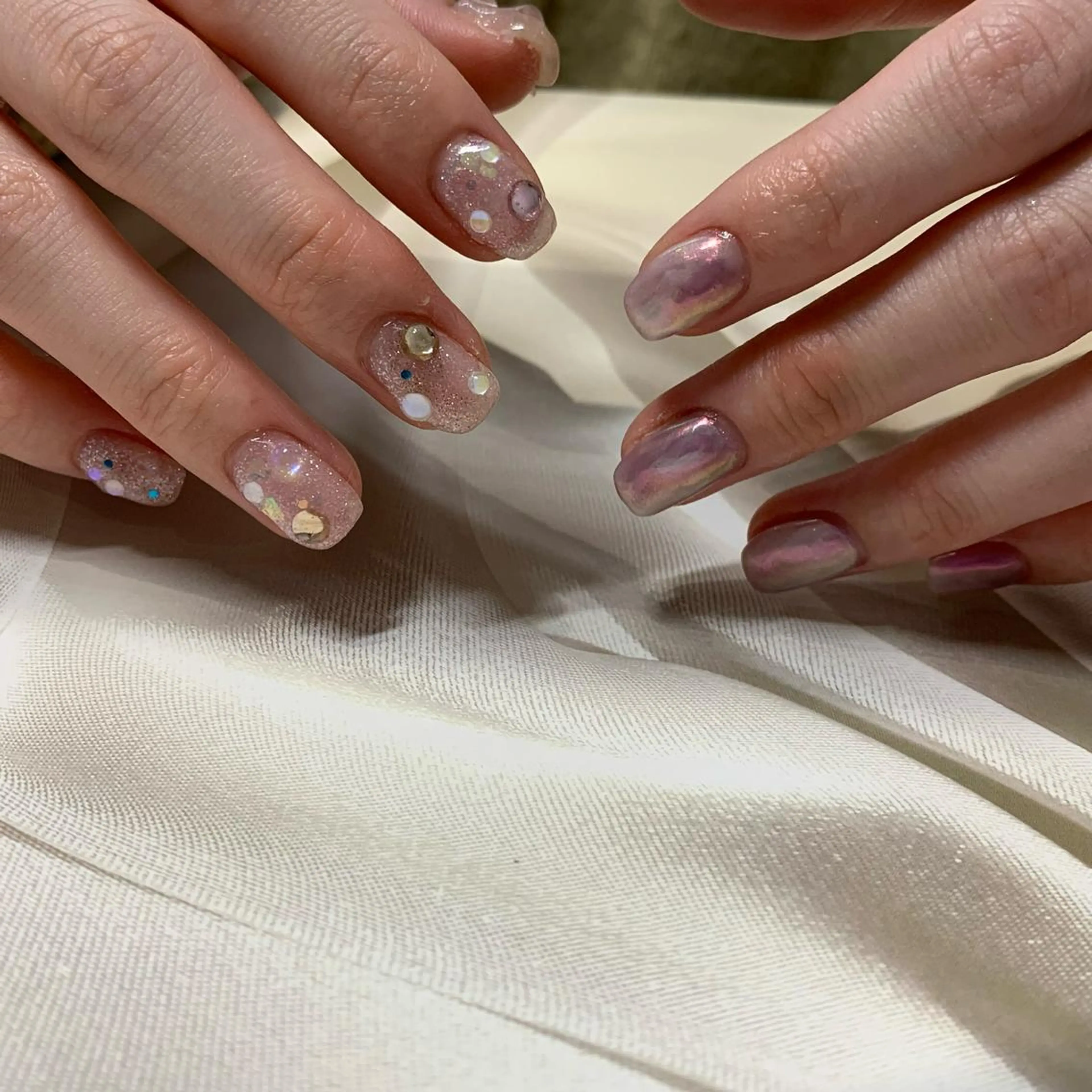 ネイル キラキラネイル マキノ ユイのネイルデザイン