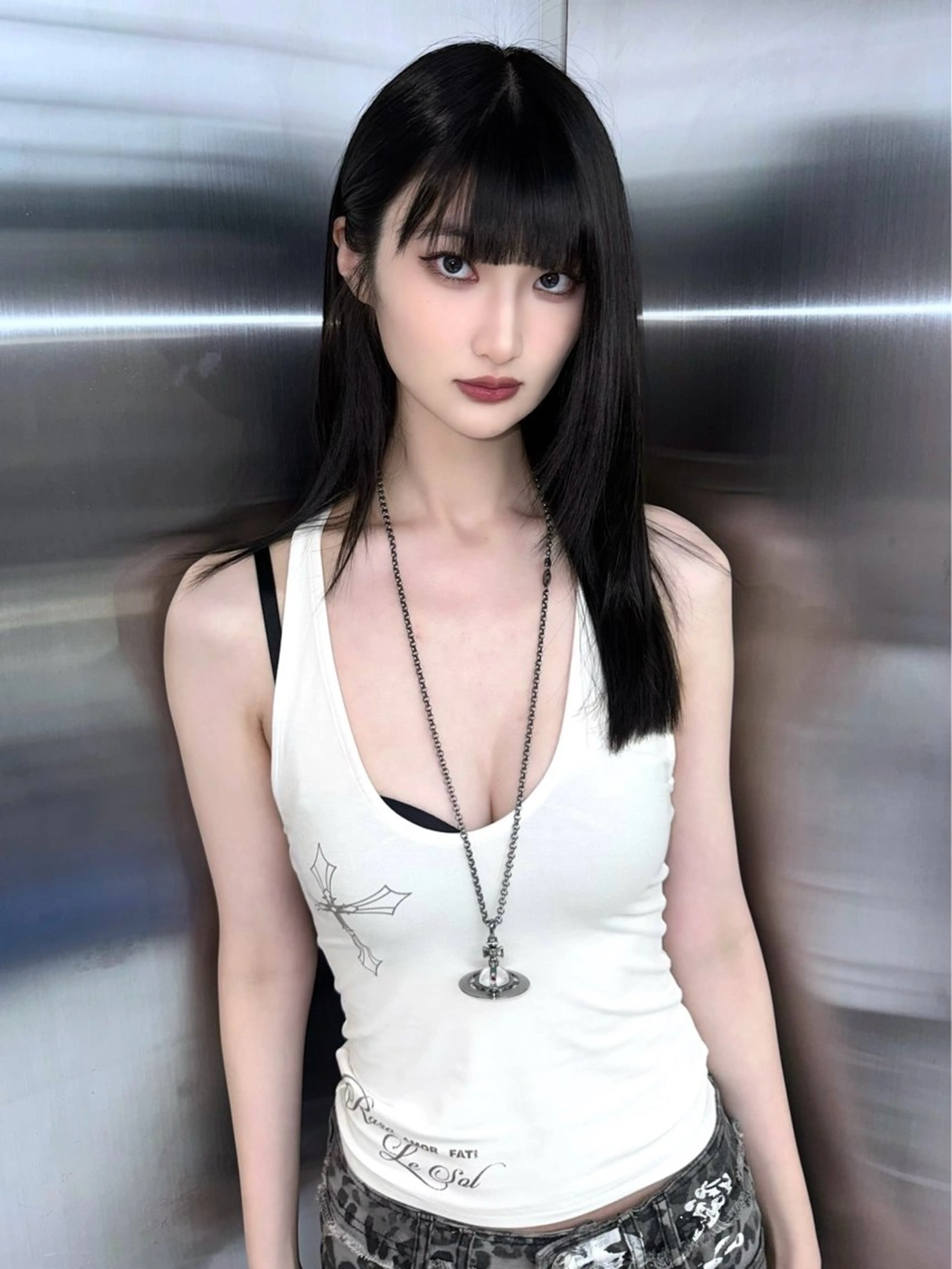 セミロング カラー ヘアアレンジ miuru/韓国ヘア /レイヤーカットのヘアスタイル