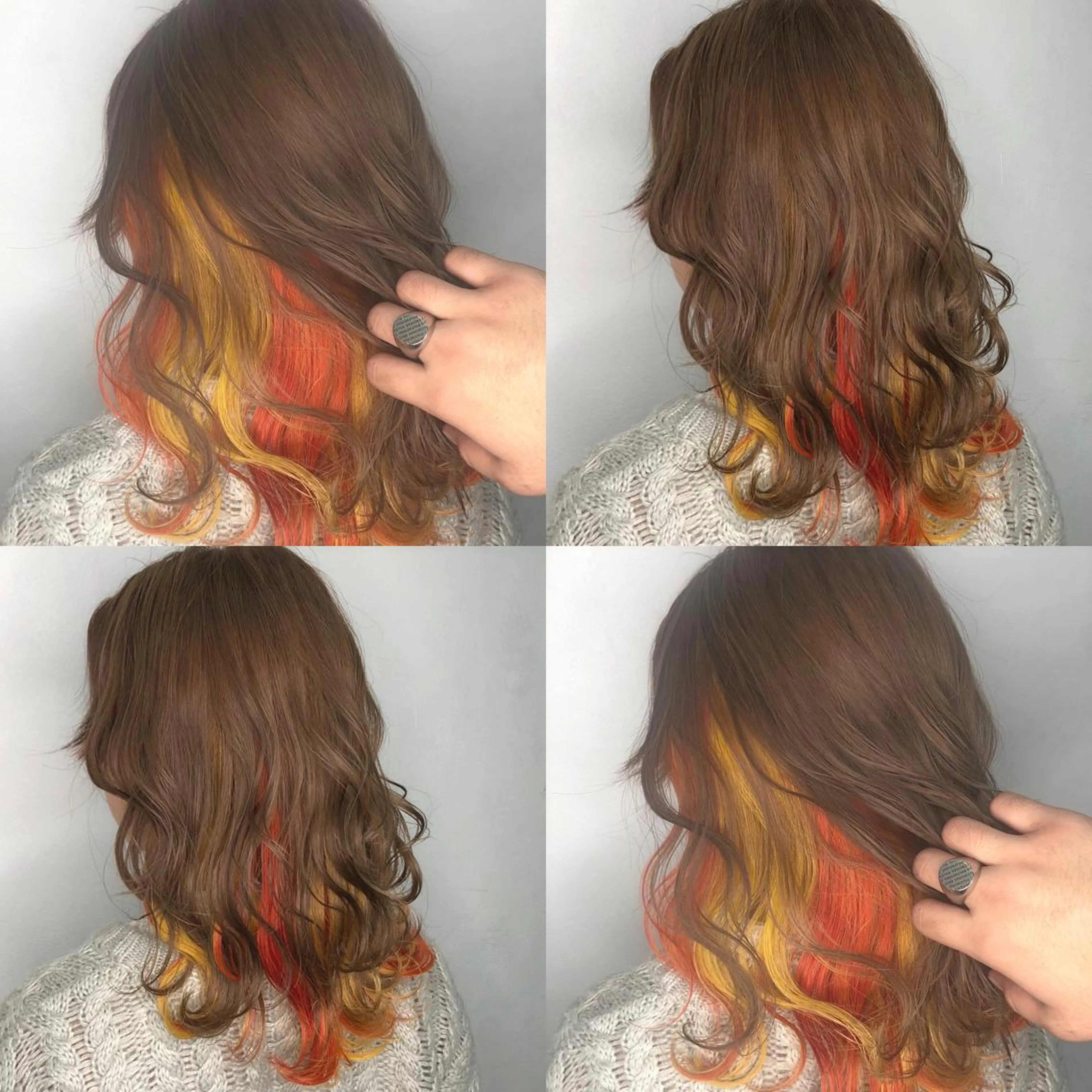 ミディアム カラー 美容室 HAKUAのヘアスタイル