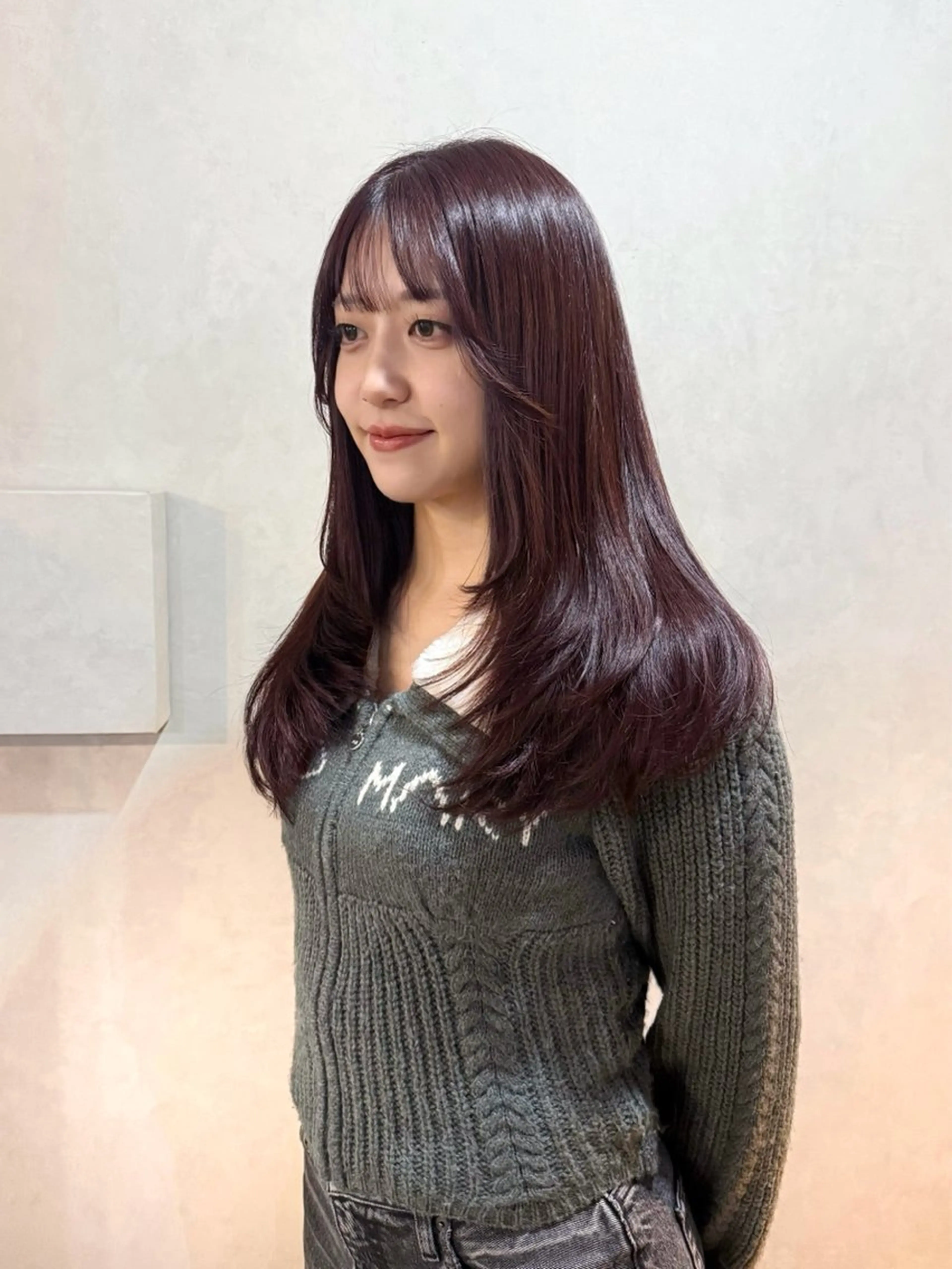 ロング カラー カット ヘアカラー トリートメント 幣 あや乃 /レイヤーカットのヘアスタイル