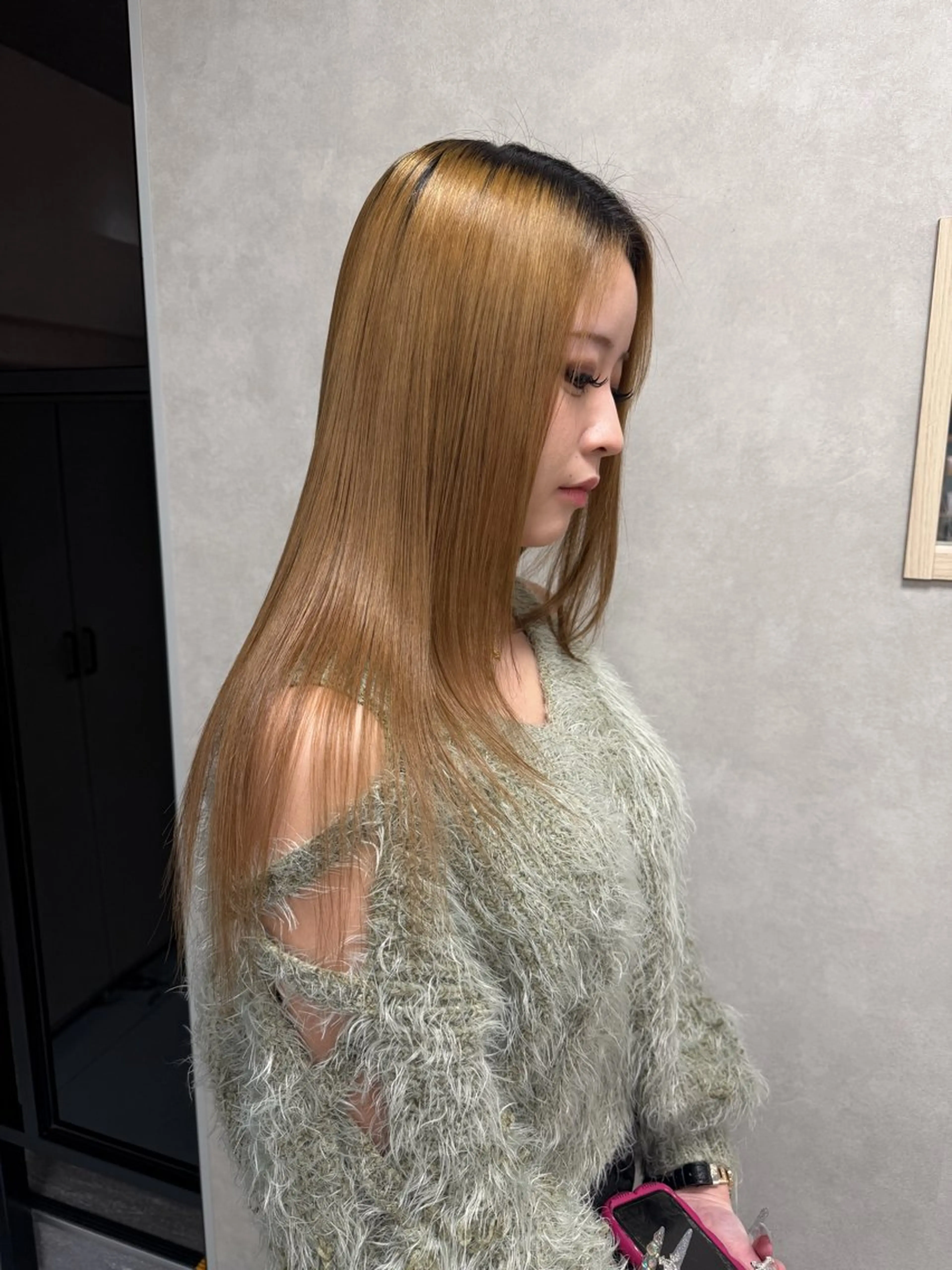 ロング パーマ 縮毛矯正 トリートメント 髪質改善/縮毛矯正 /レイヤー岡部のヘアスタイル