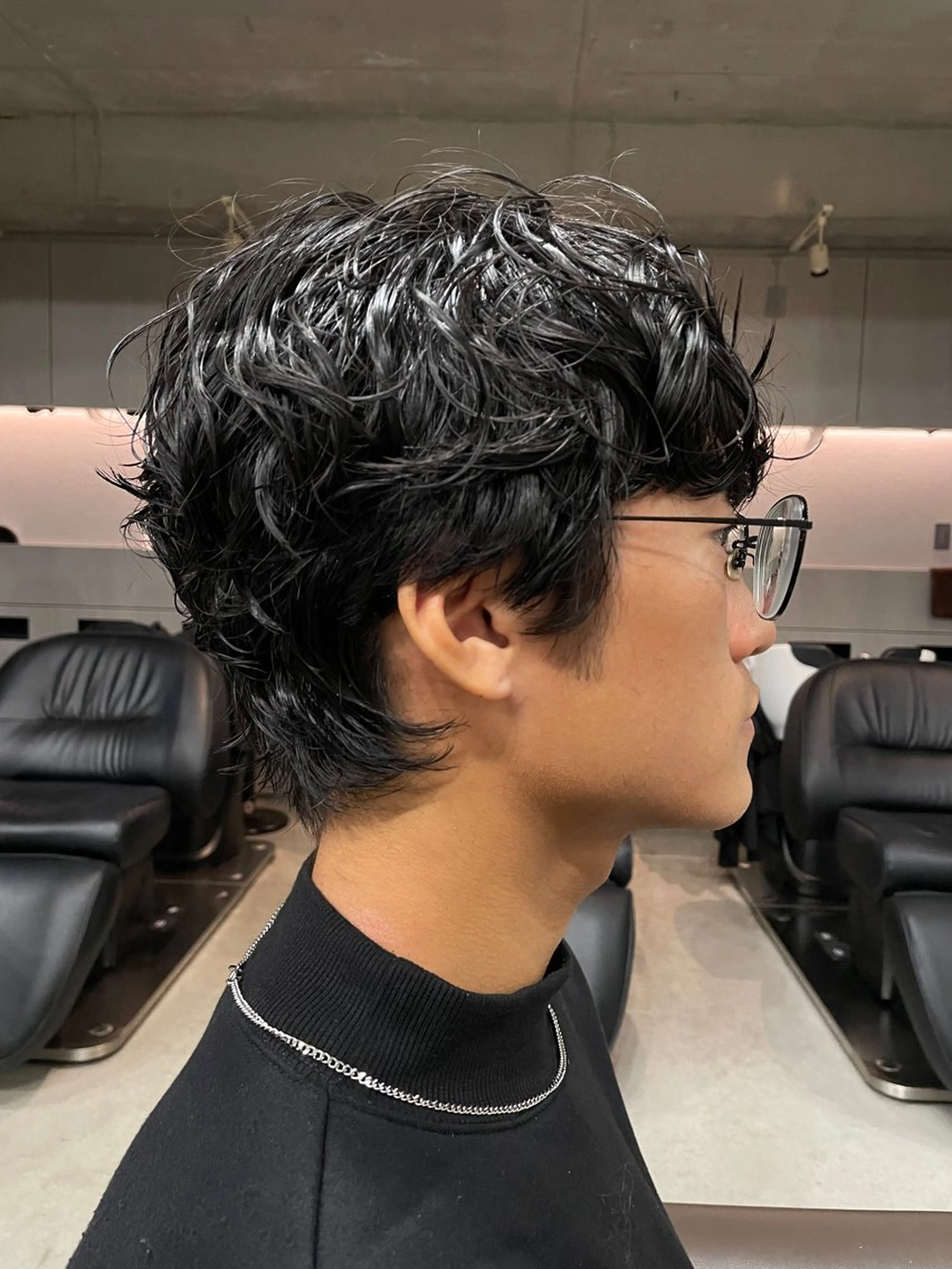 ショート カラー パーマ メンズ カット ヘアカラー トリートメント 表参道🌿赤み消し カラー/チナツのヘアスタイル