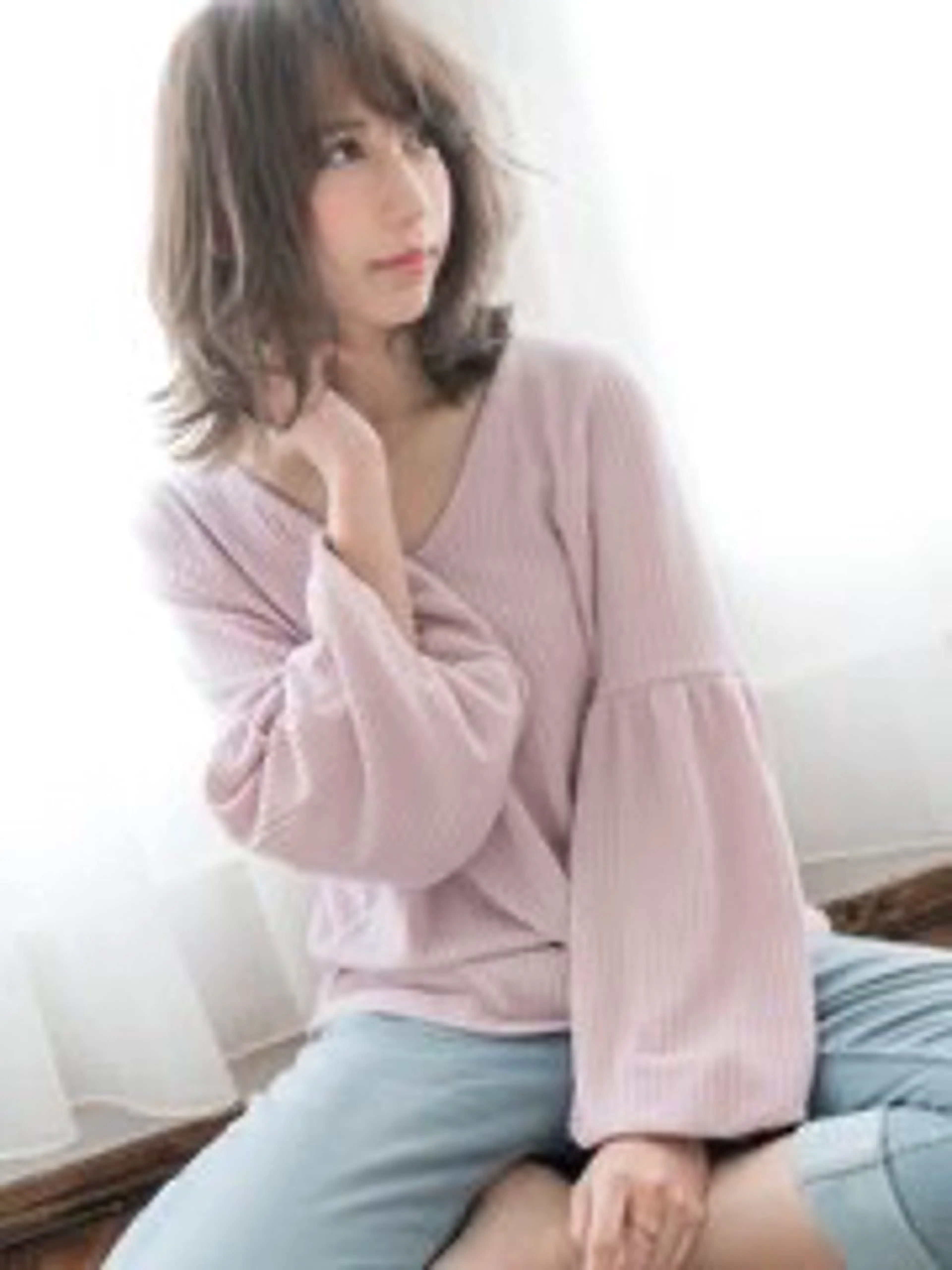 ミディアム カット ヘアカラー ✨透明感艶カラー ✨💍Yuri💍のヘアスタイル