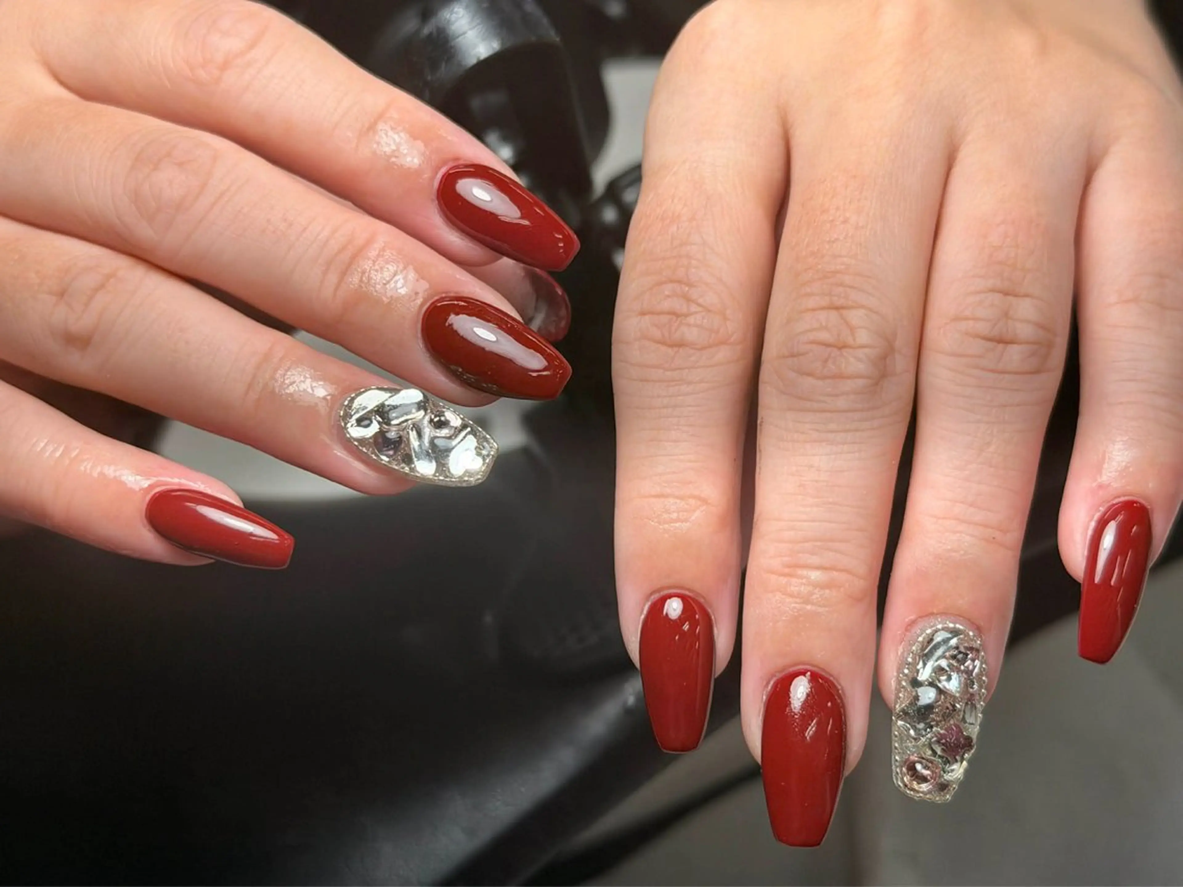 ネイル 韓国ネイル 持ち込み ニュアンスネイル ネイルチップ 冬ネイル RINN ANA.CHUOのネイルデザイン