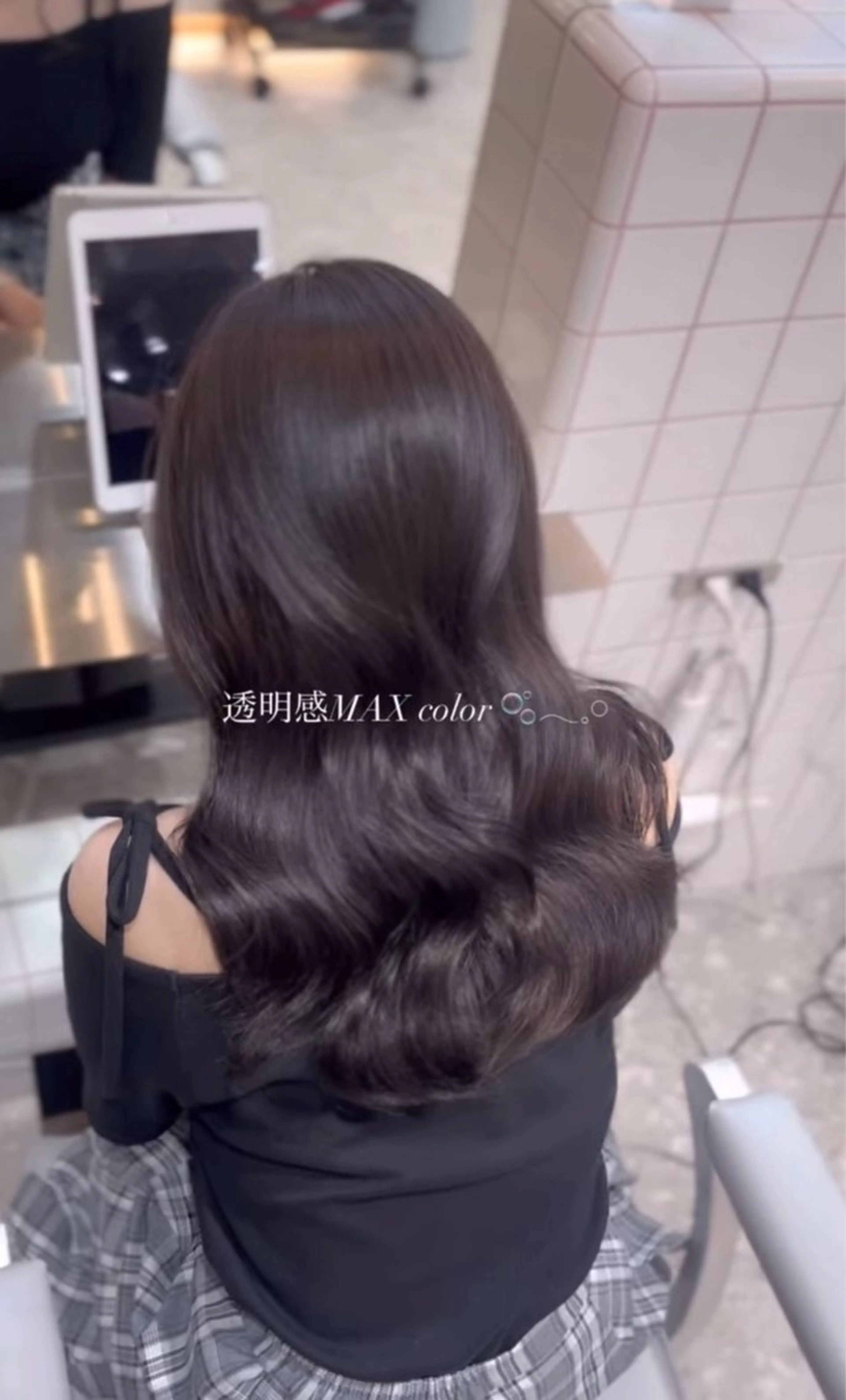 ロング カラー 透明感カラー 縮毛矯正/モテカラー /aiko/原宿のヘアスタイル