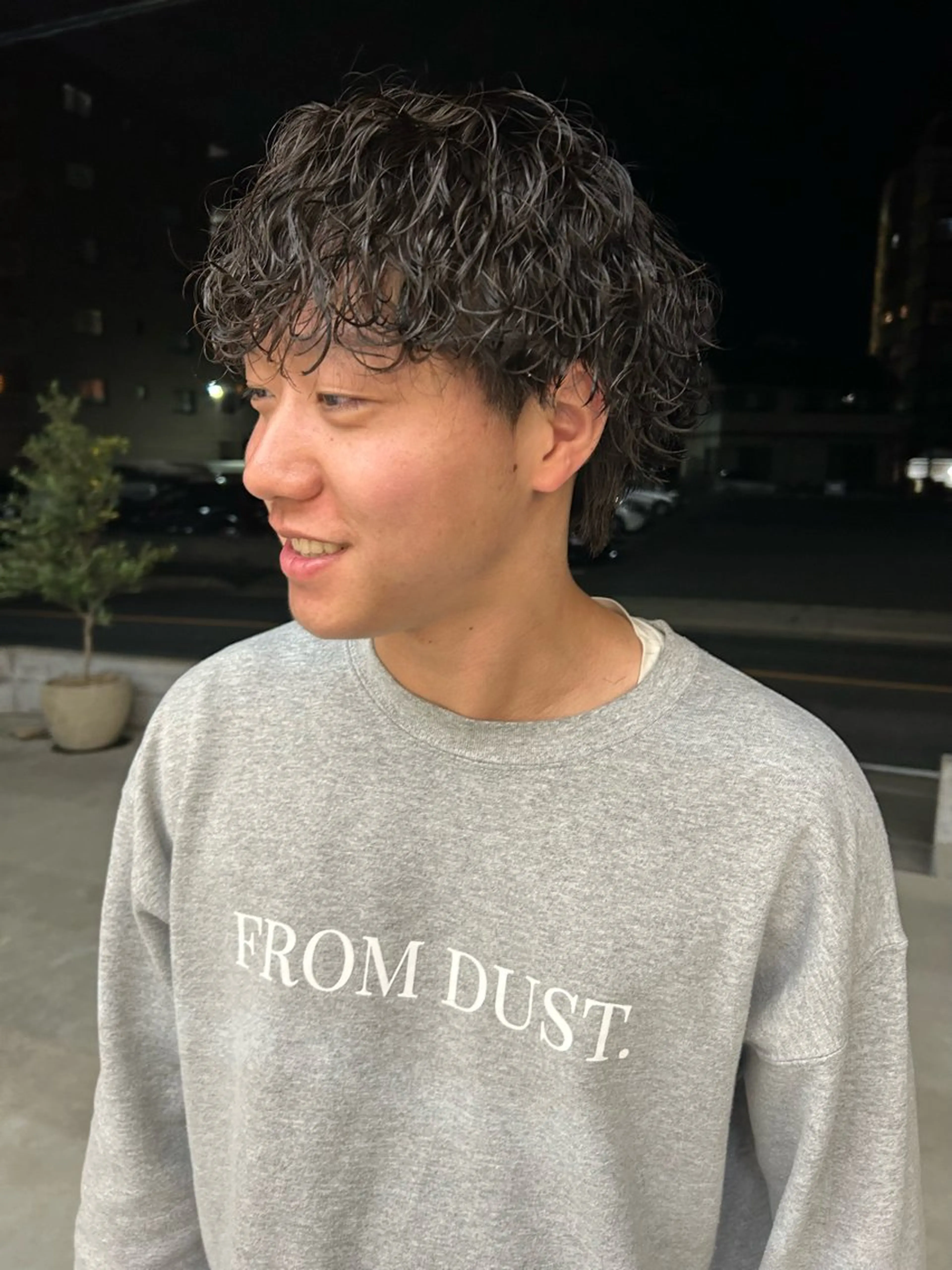 パーマ メンズ メンズパーマ 波巻きパーマ 纐纈 大和のヘアスタイル