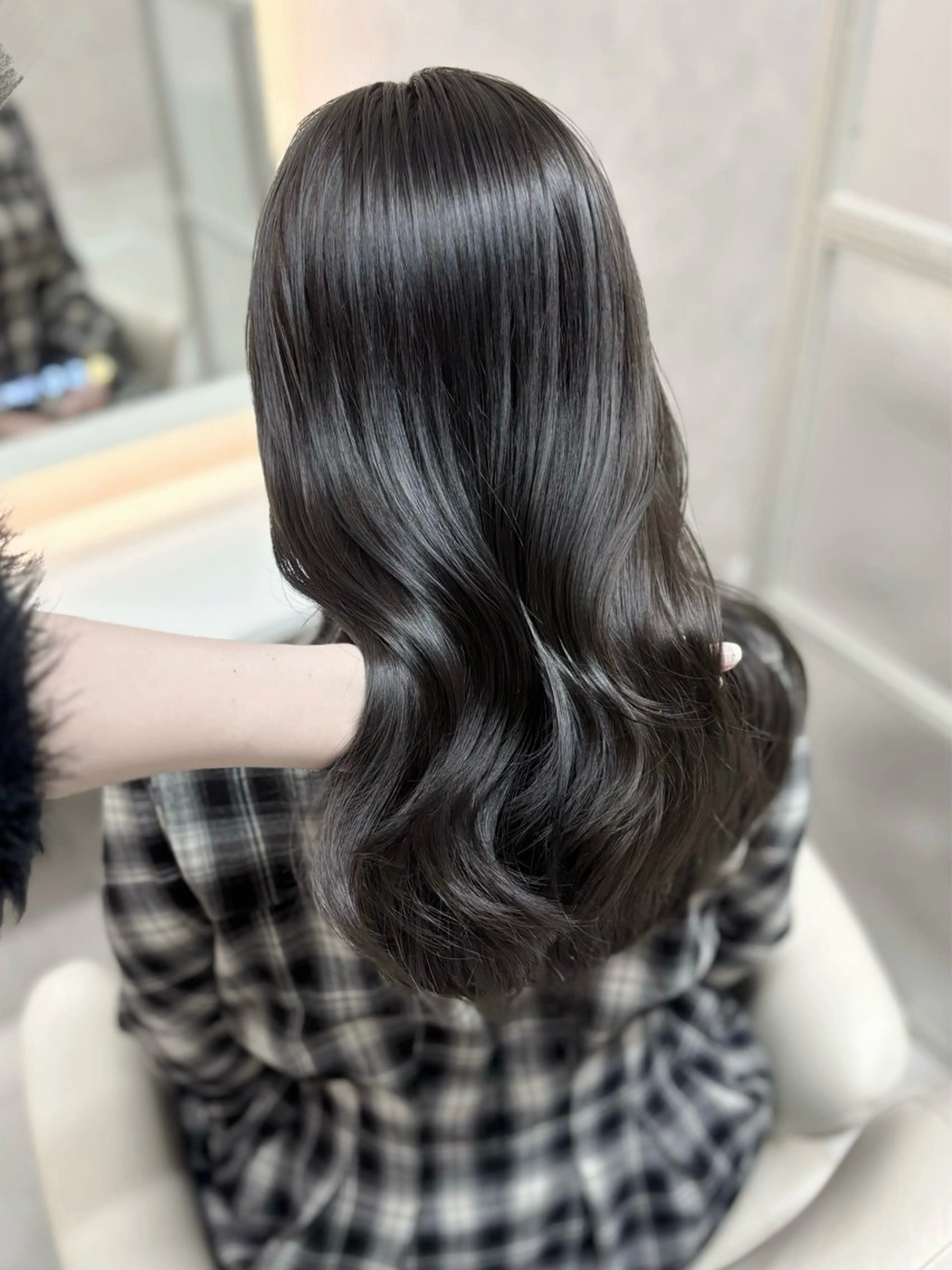 カラー グレージュ 木下 ゆいなのヘアスタイル