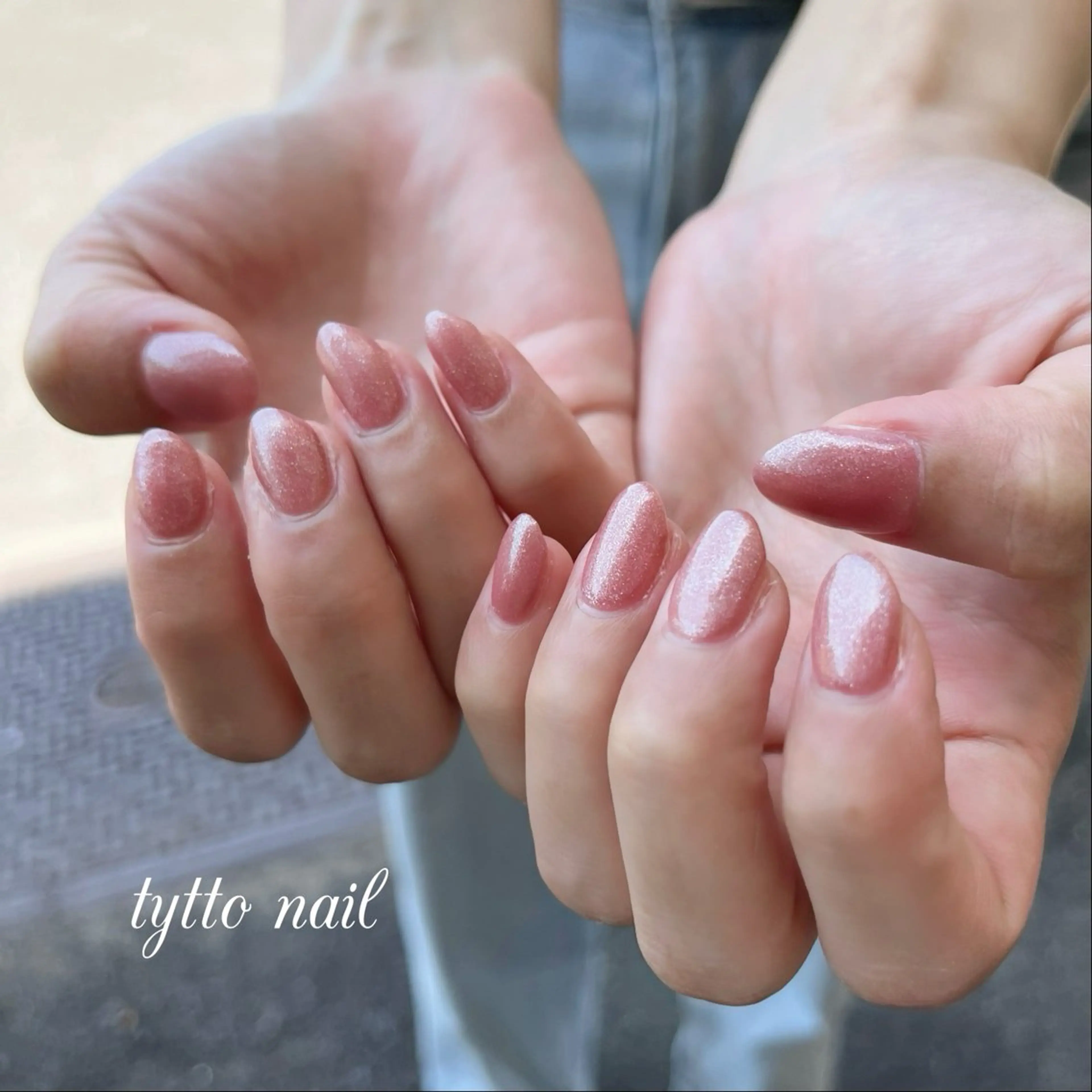 ネイル アートネイル ガーリー キラキラネイル ラメ(グリッター) オフィスネイル ハンドネイル tytto nail ❤︎‪‪eri‪‪のネイルデザイン