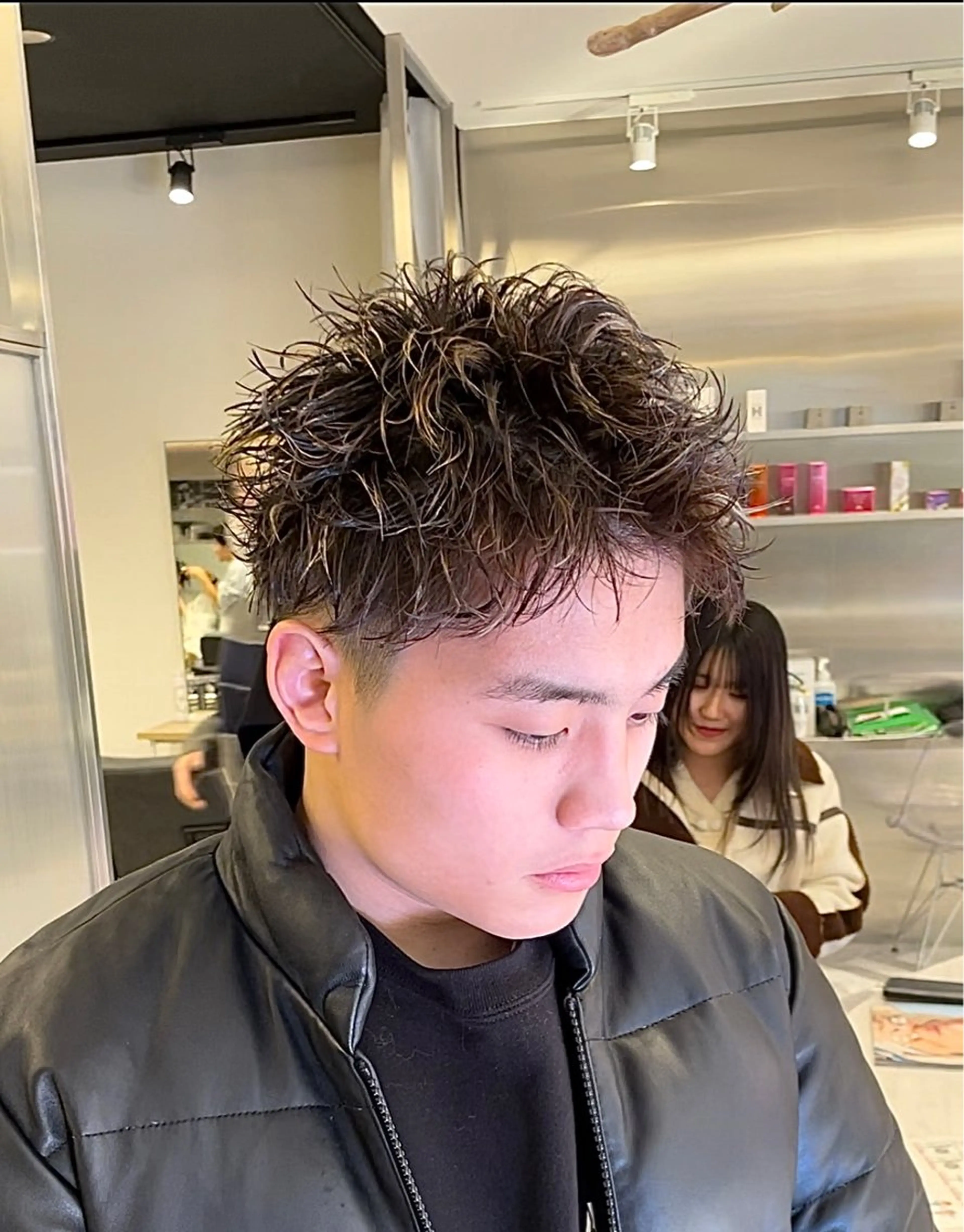 ショート パーマ メンズ カット パーマ 【圧倒的センス】 まる/メンズカラーのヘアスタイル