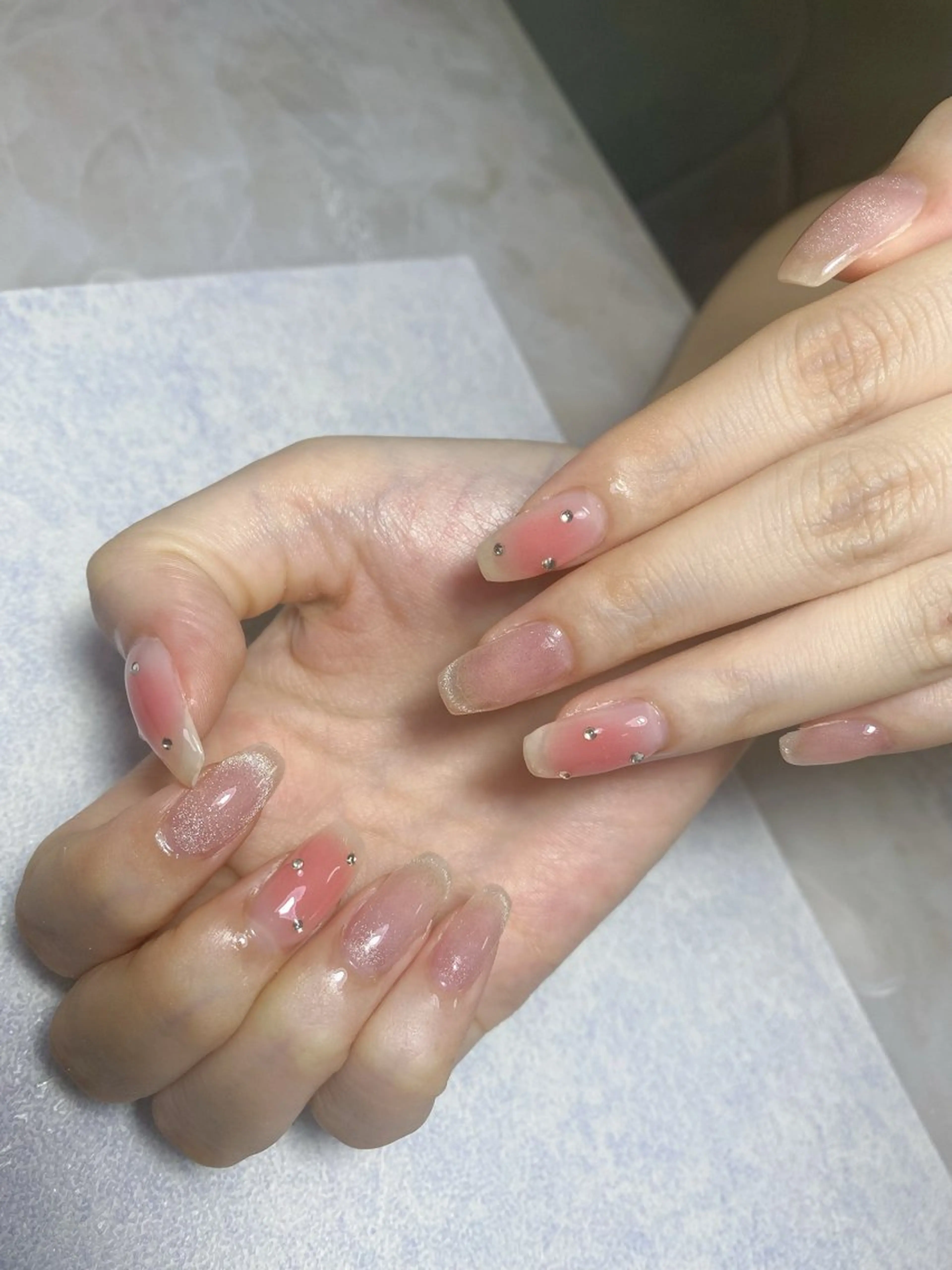 ネイル アートネイル フレンチネイル ジェルネイル グラデーション 韓国ネイル Nail Salon kihi大塚店のネイルデザイン