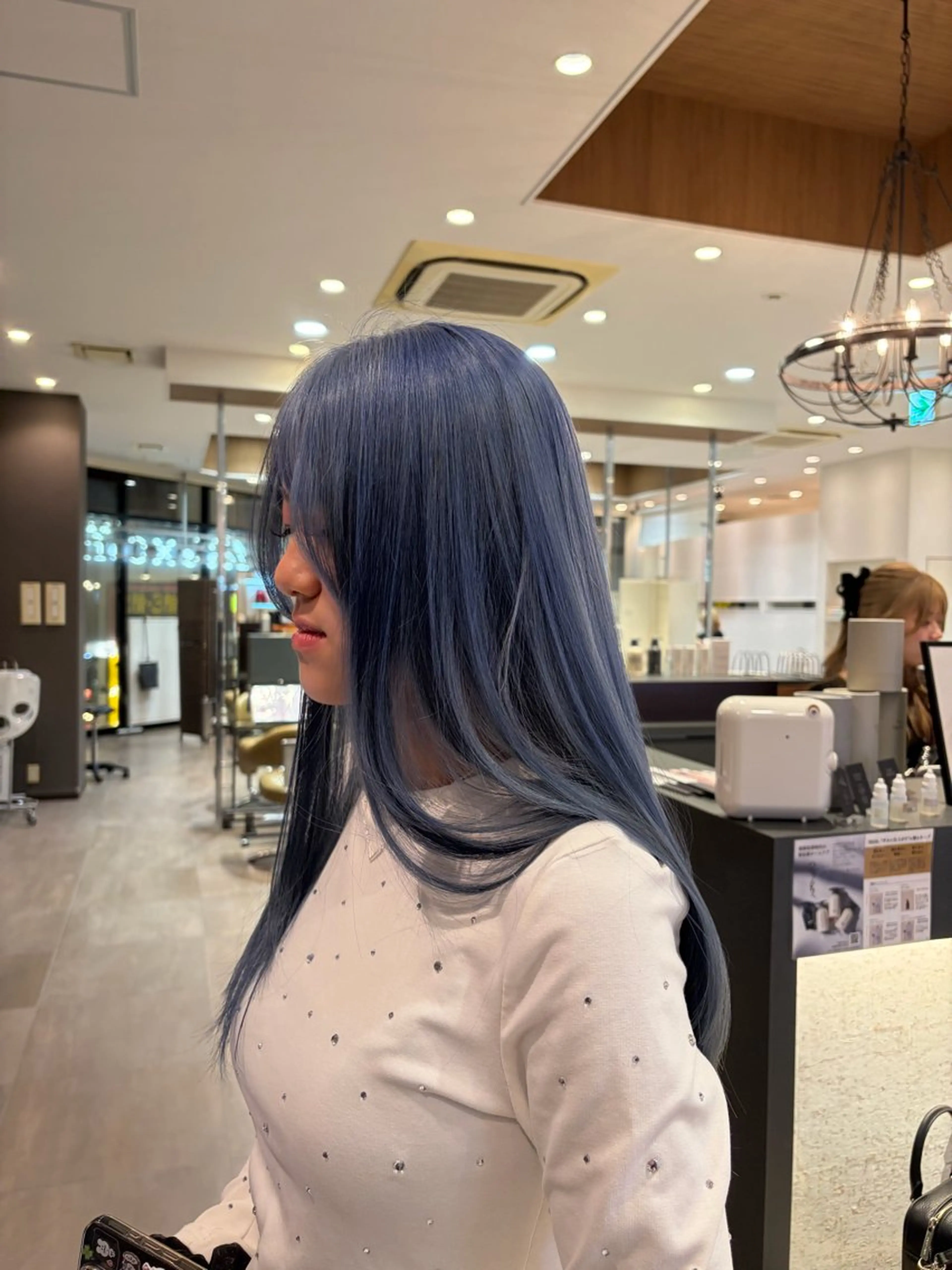 ロング カラー カット ヘアカラー トリートメント 髪質改善/ハイトーン /デザイン見正 恵弥のヘアスタイル