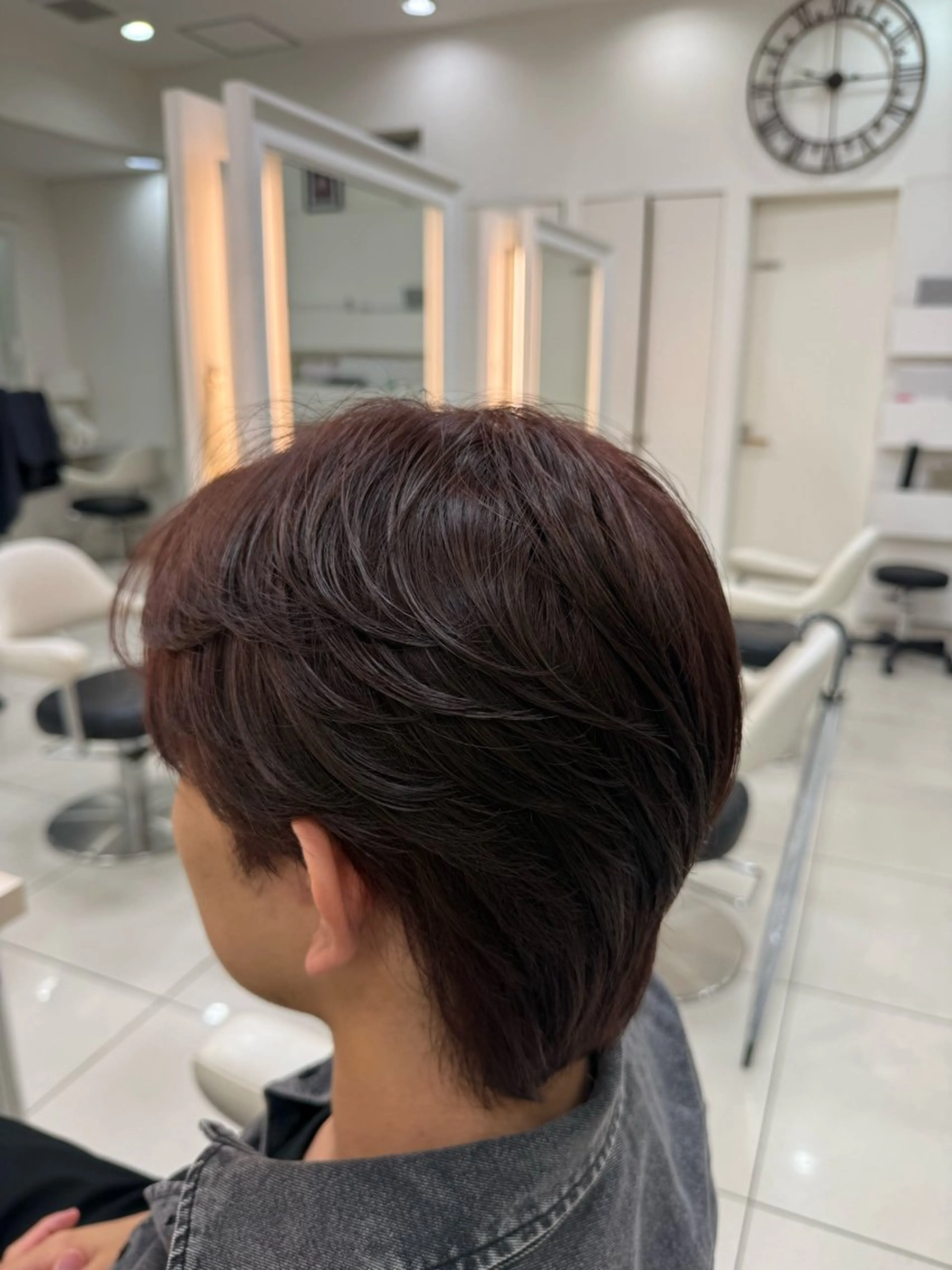 🍒根元白髪染め(リタッチ)➕毛先トーンアップカラー🍒ྀི➕ケアトリートメント✨の写真