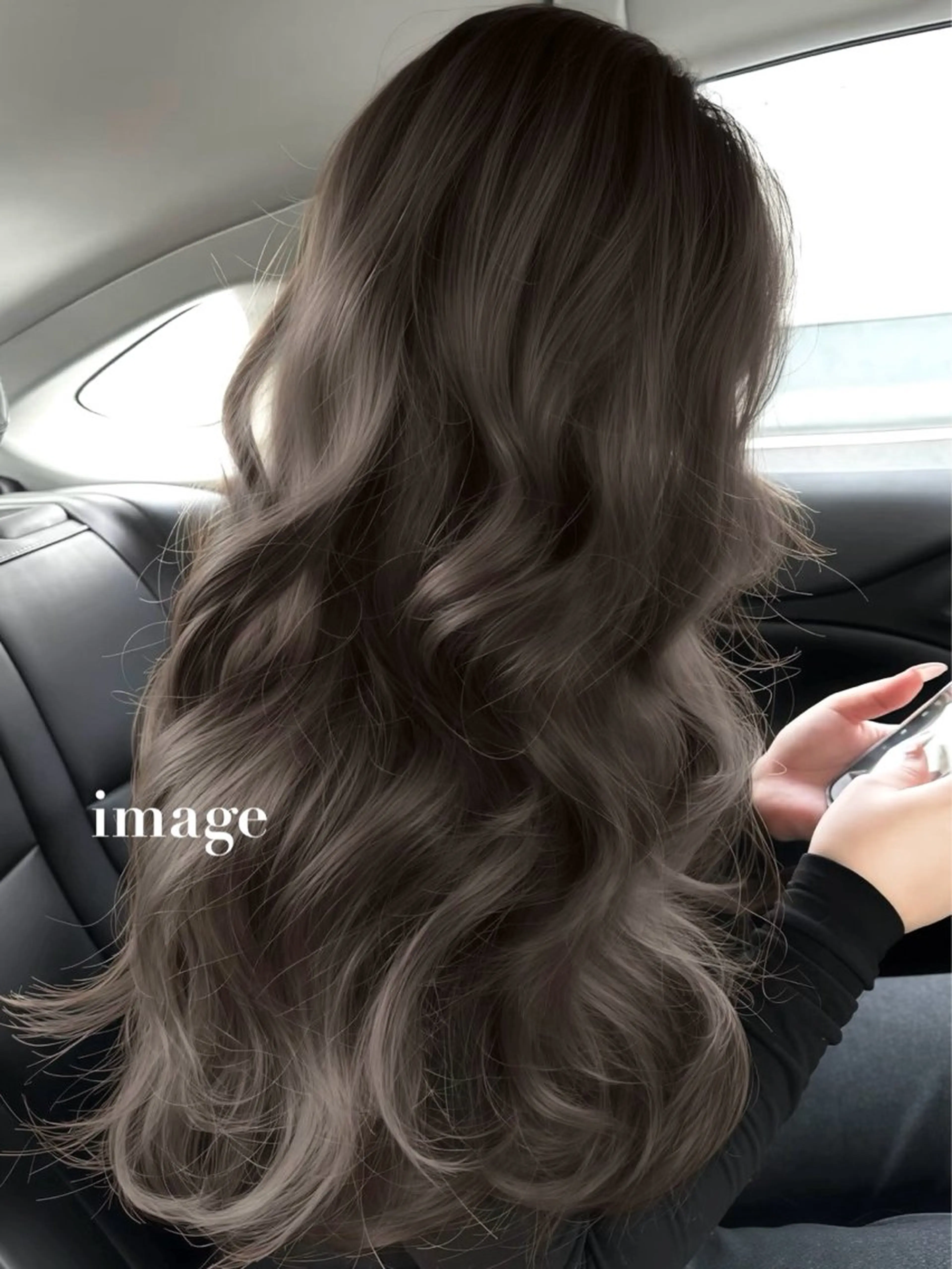 ロング ヘアカラー 韓国ワンホン透明感 カラー✨🖤ここあのヘアスタイル