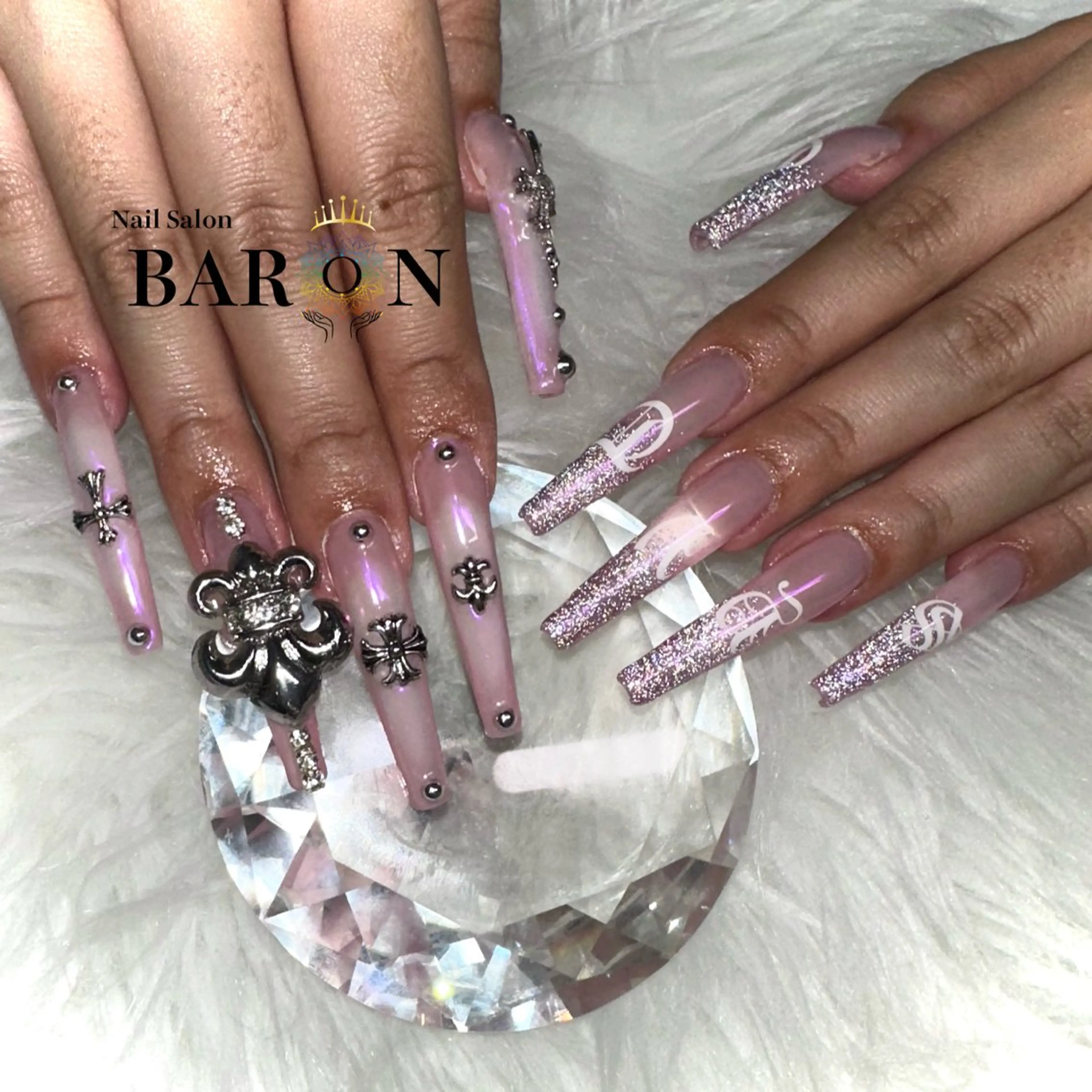 ネイル 持ち込み スカルプネイル ♛BARON♛ YURAのネイルデザイン