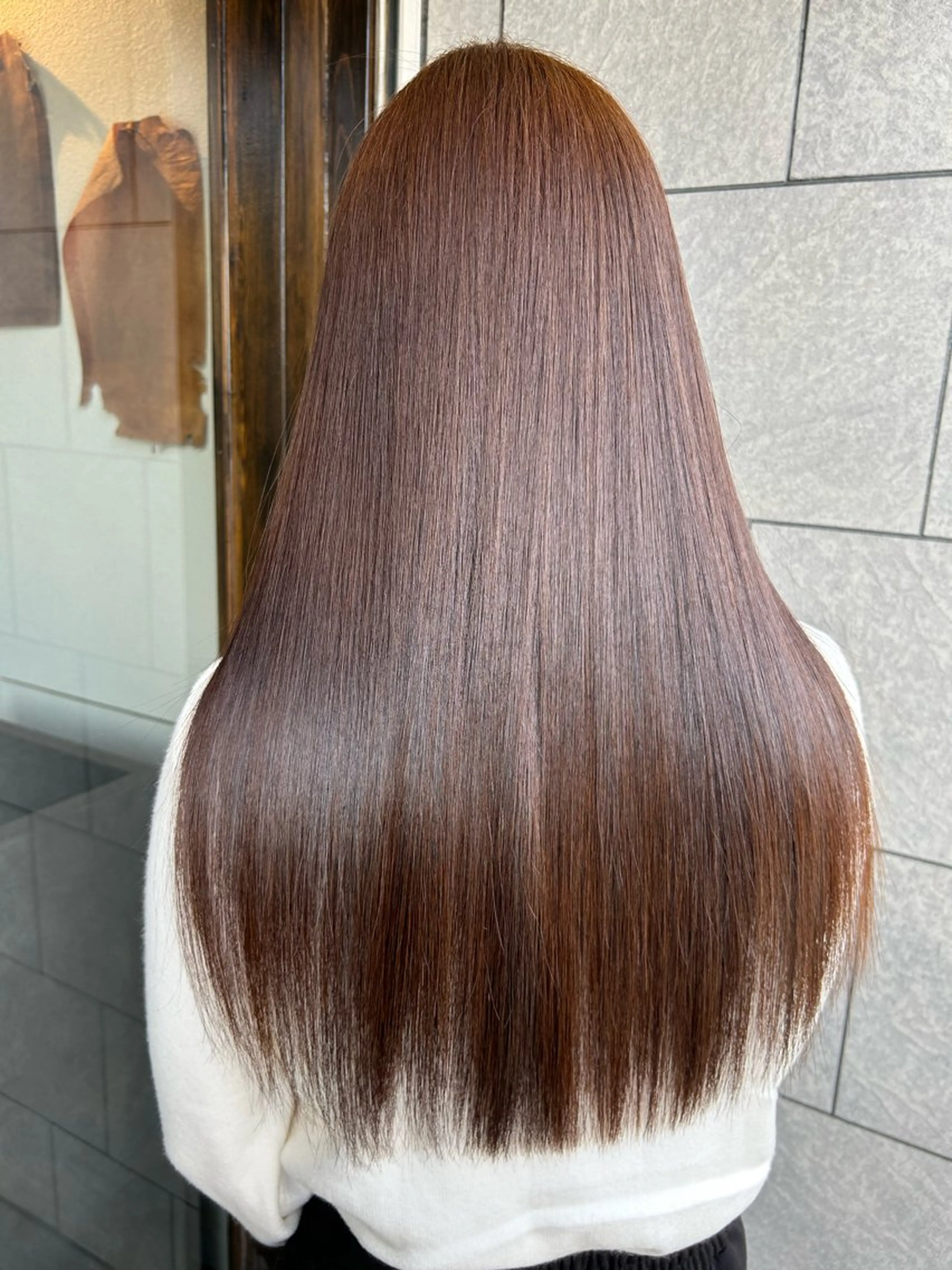ロング カラー アッシュ ブリーチ ブリーチなしカラー ヘアカラー 【髪質改善】 むかいみきのヘアスタイル