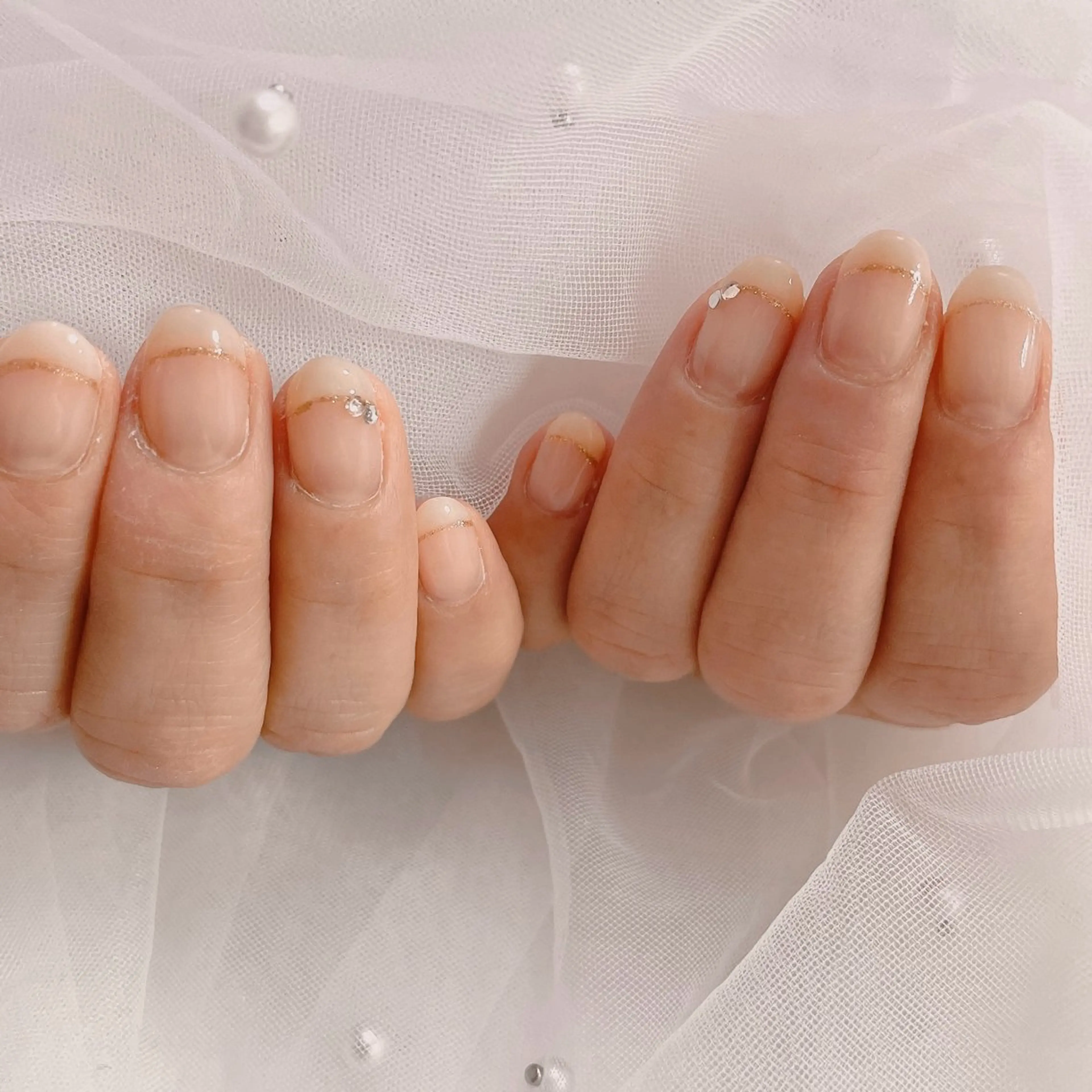 ネイル フレンチネイル 春ネイル 黄色 ハンドネイル ネイルサロン なっちゃん(古千谷)のネイルデザイン